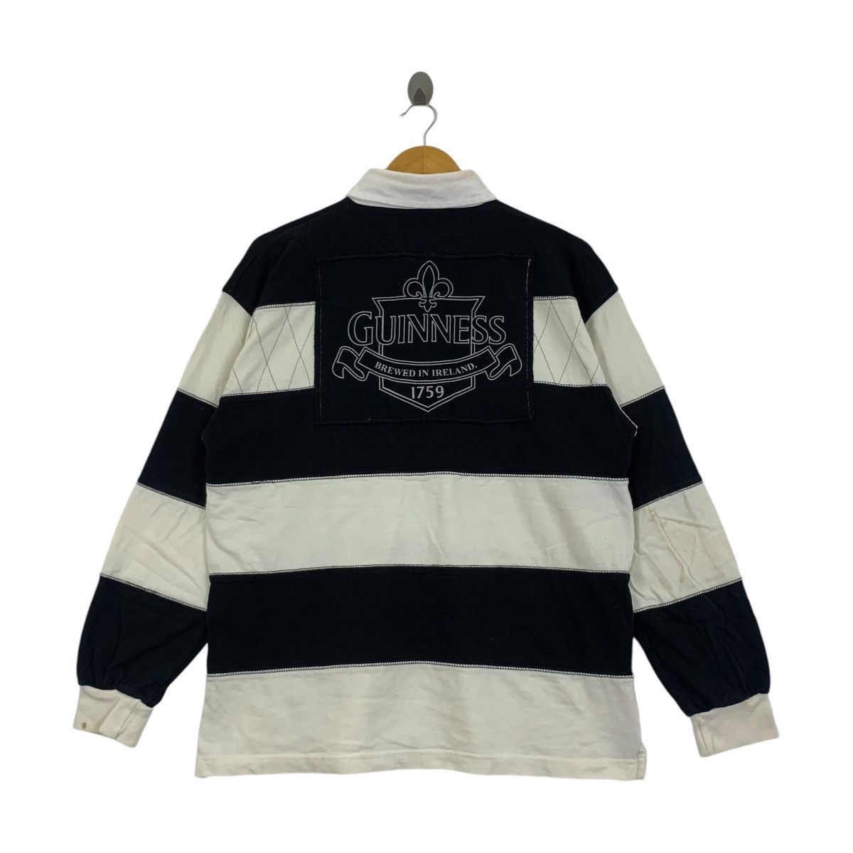 Vintage Vintage GUINNESS STOUT OFFICIAL Crest Rugby Polo Size US L / EU 52-54 / 3 - 5 Thumbnail