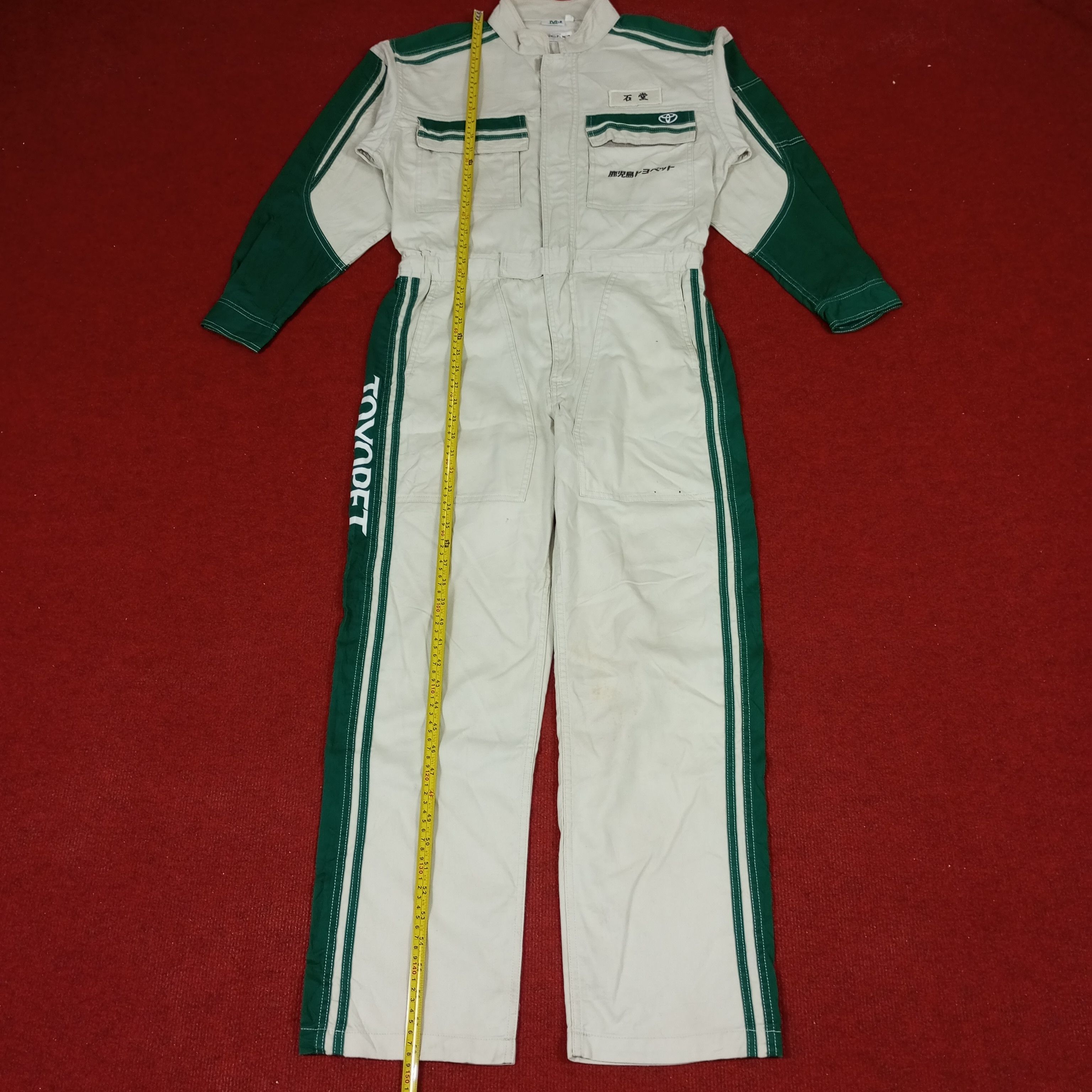 Japanese Brand × Vintage Toyota Toyopet Tecno Motorsports Racing Coverall Jacket Size US S / EU 44-46 / 1 - 7 Thumbnail