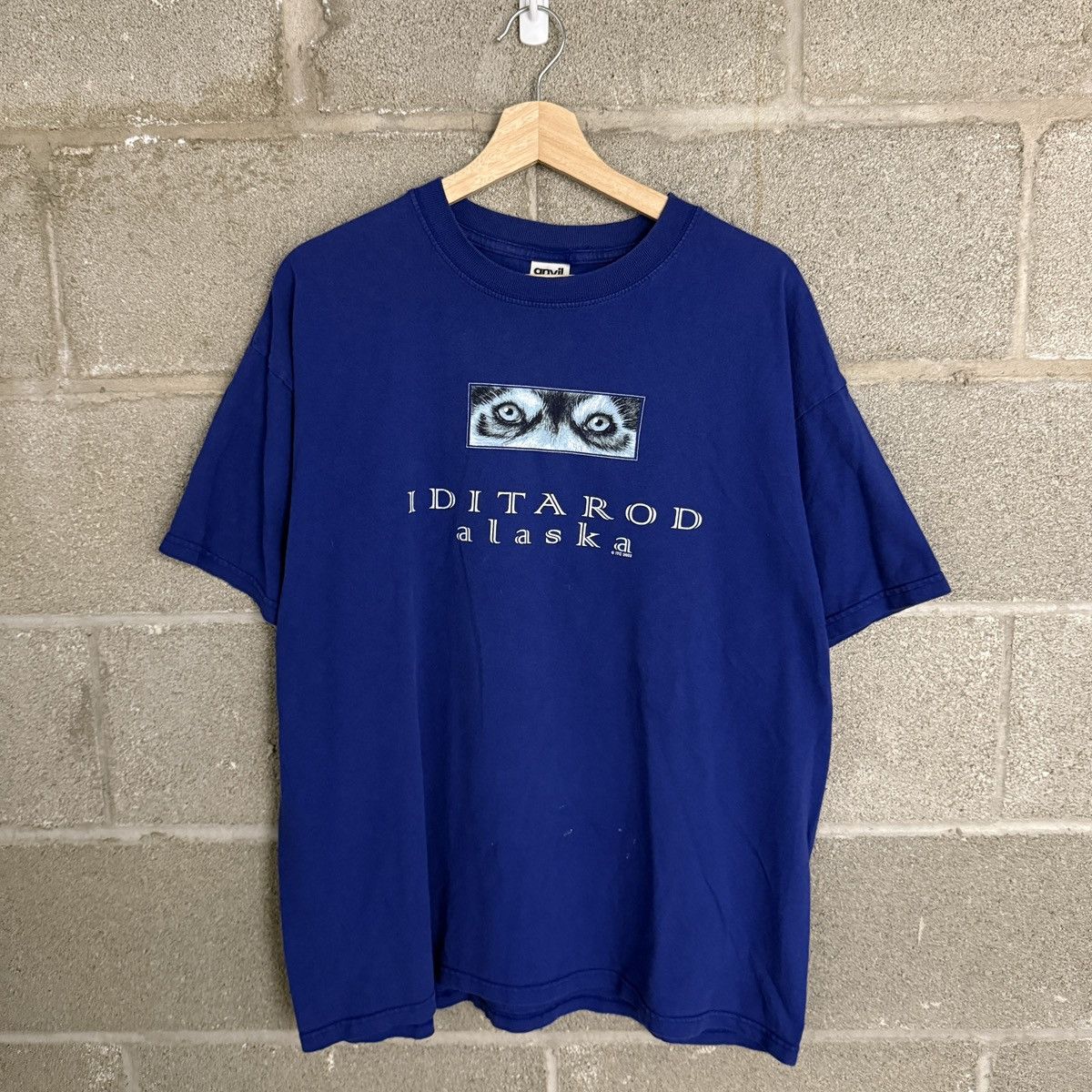 Anvil VTG 2002 Anvil Iditarod Alaska Wolf Blue Nature Tee Men's XL Size US XL / EU 56 / 4 - 1 Thumbnail