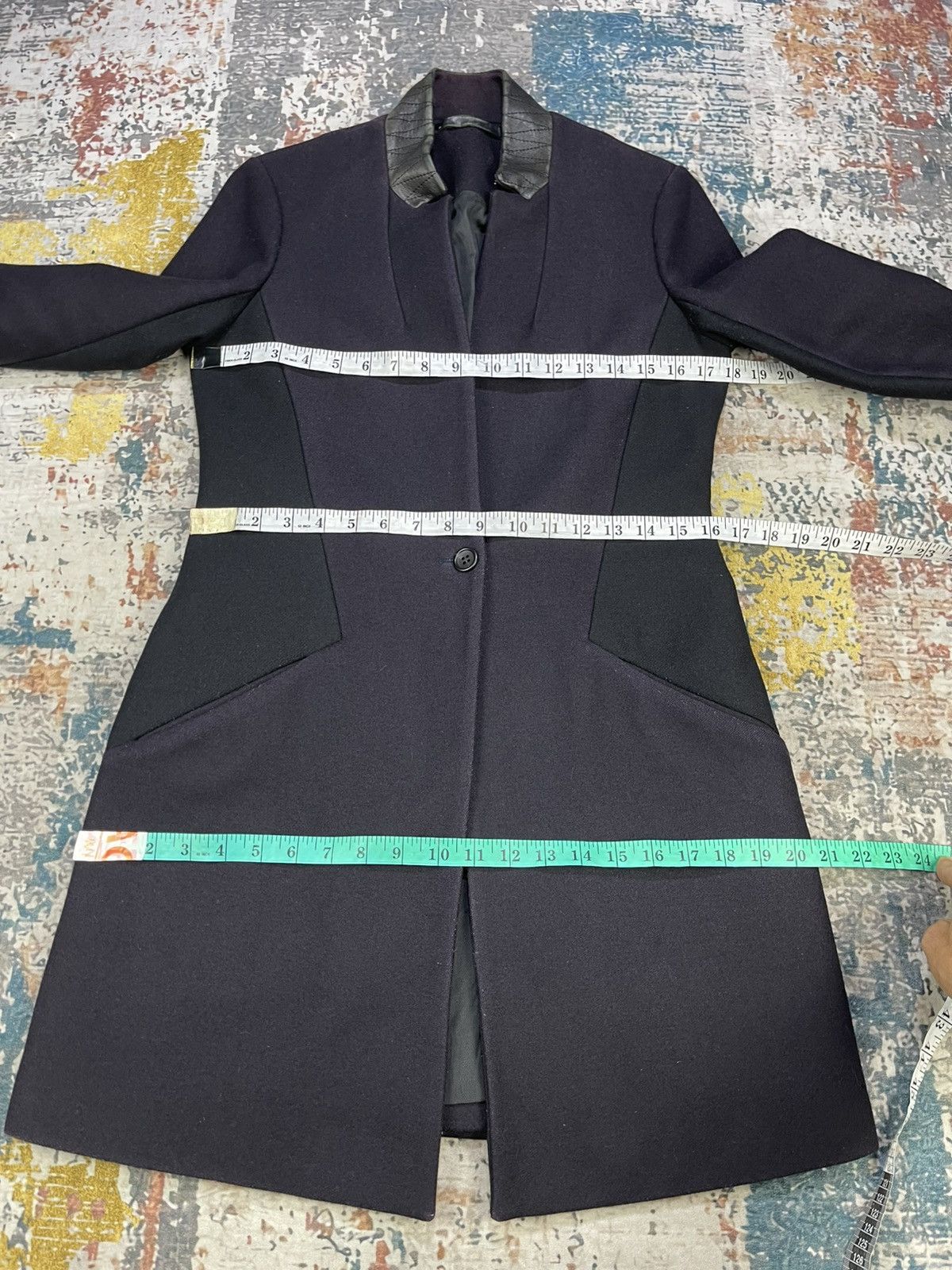 Allsaints Allsaints Leather Trim Vita Wool Coat Size M / US 6-8 / IT 42-44 - 14 Thumbnail