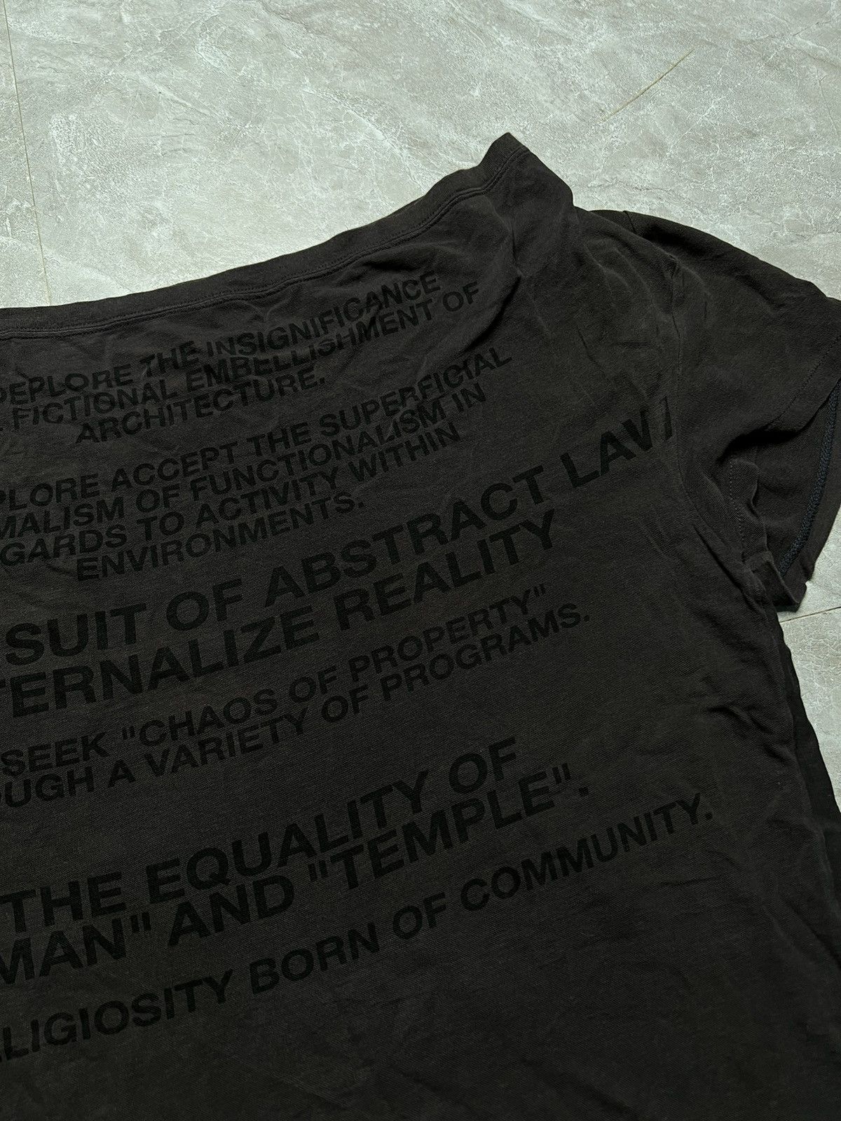 Julius Julius_7 S/S 06 “The Structure” Manifesto Tee Size US M / EU 48-50 / 2 - 4 Thumbnail