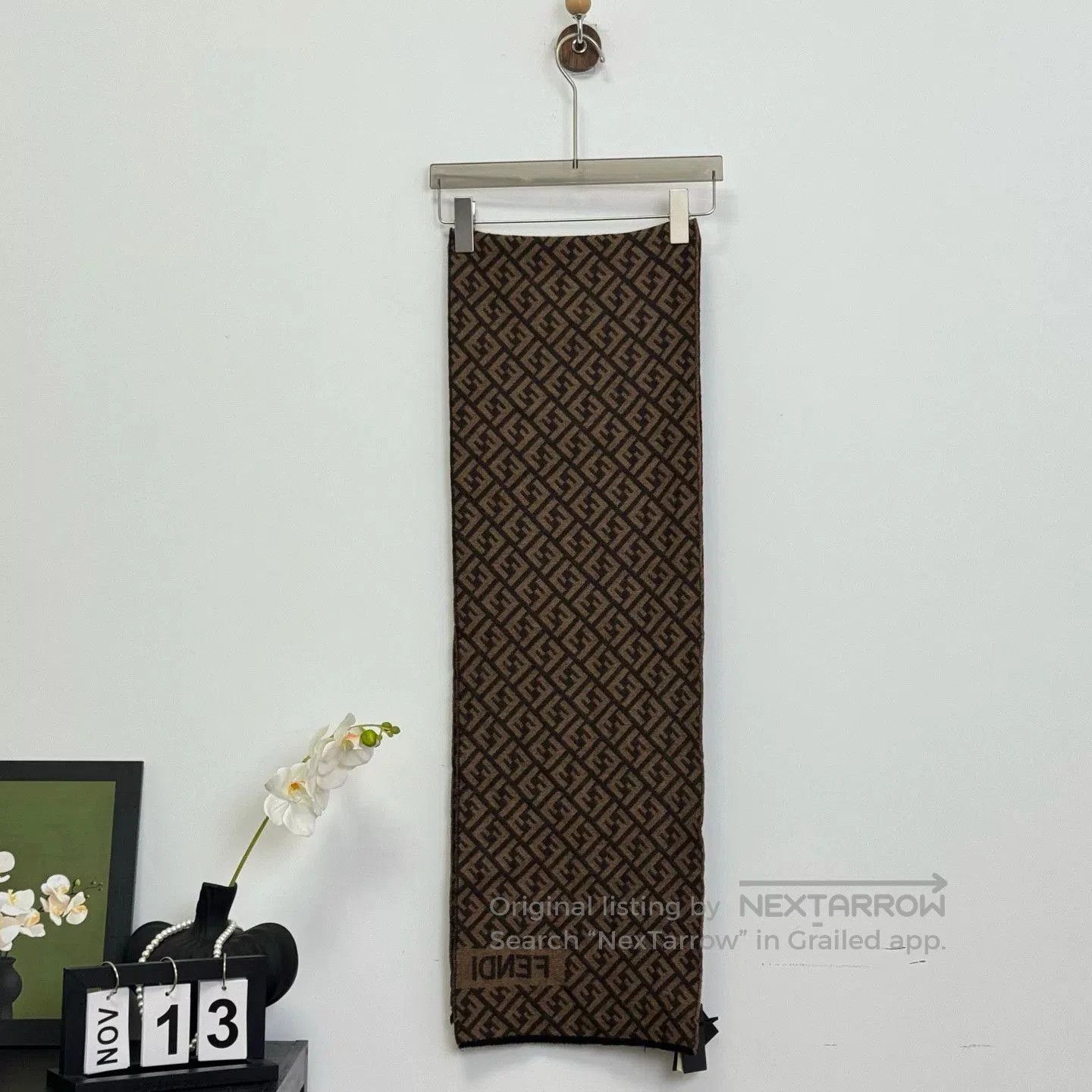 Fendi fendi logo patterned scarf. Size ONE SIZE - 3 Thumbnail