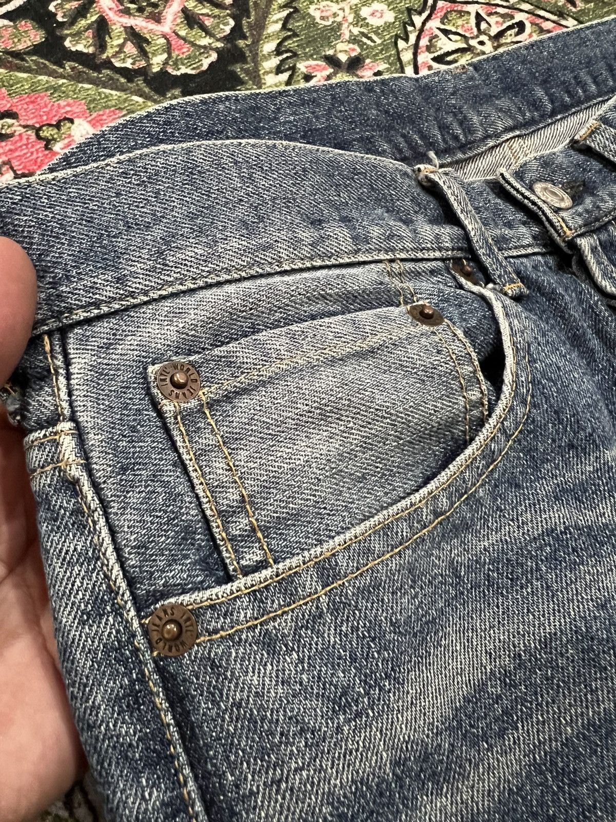 Japanese Brand × Takeo Kikuchi VTG TAKEO KIKUCHI DISTRESSED JEANS VERY RARE Size US 32 / EU 48 - 5 Thumbnail