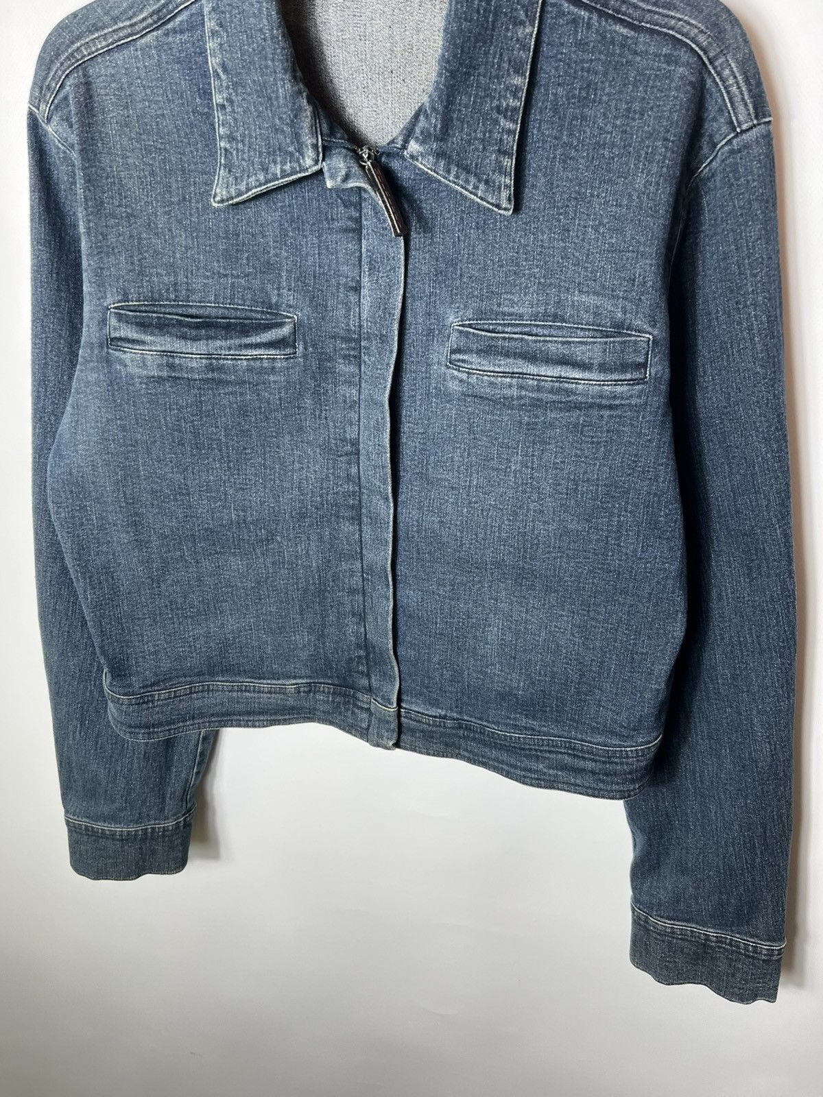 Mulberry Vintage luxury 90s y2k Mulberry Denim Jacket Size UK 12 Size M / US 6-8 / IT 42-44 - 3 Thumbnail