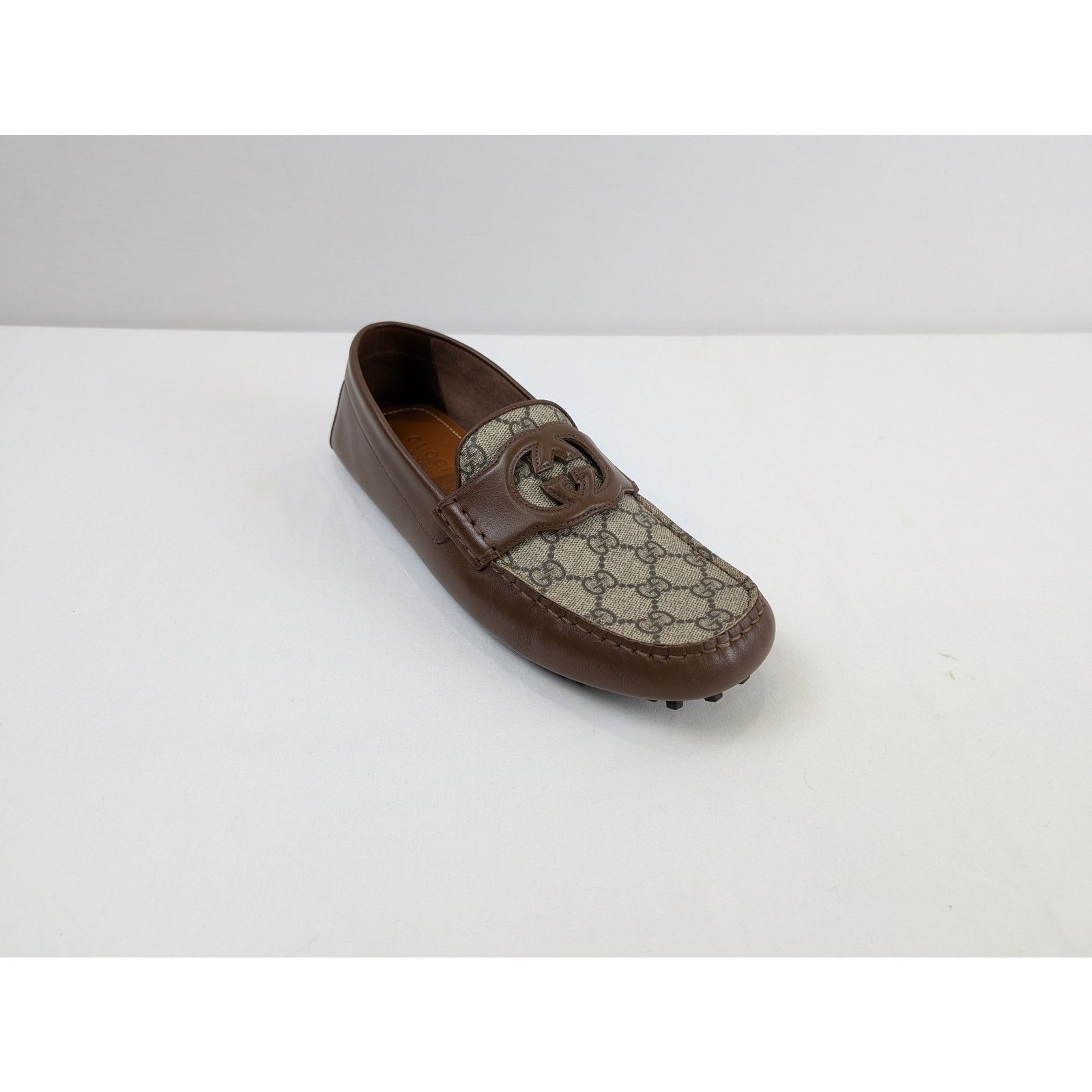 Gucci o1rshd1 Leather Upper and Rubber Loafers in Brown Size US 8.5 / EU 41-42 - 3 Thumbnail