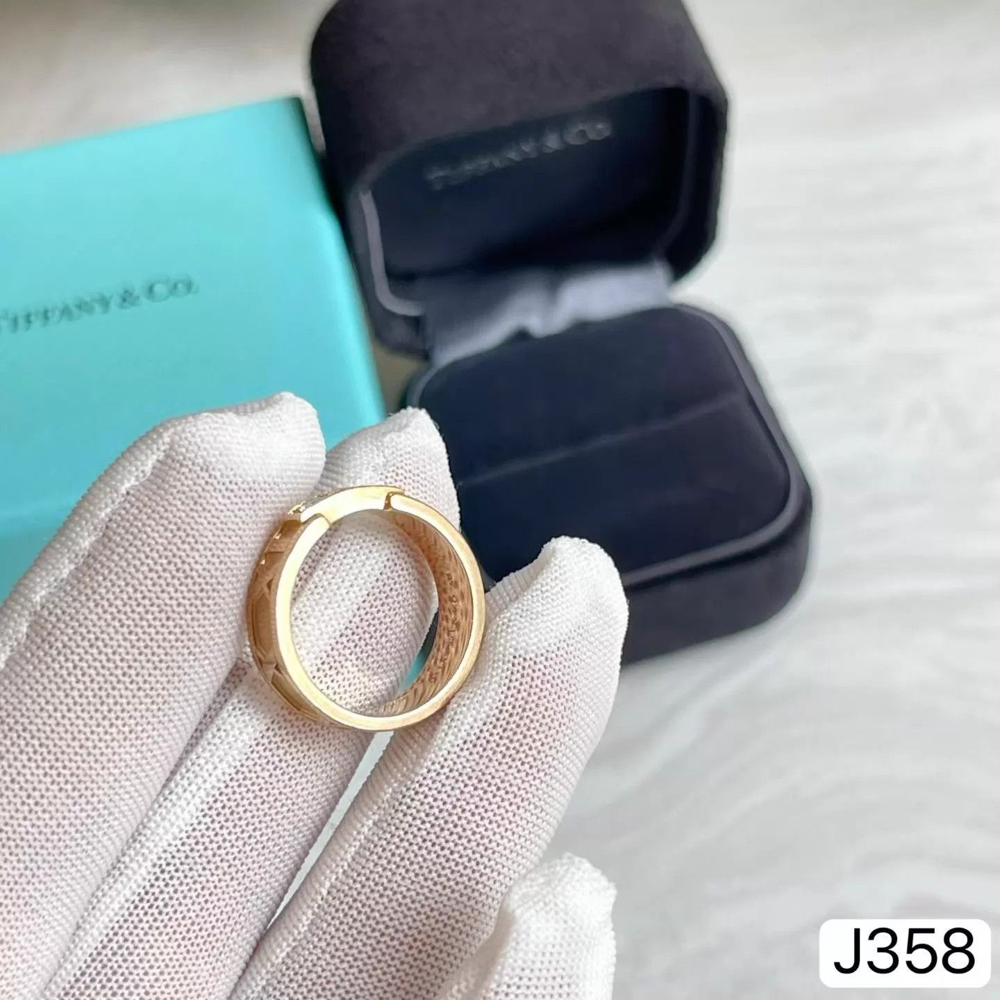 Tiffany & Co. Tiffany Roman III Diamond Rose Gold Ring Size 50 Size ONE SIZE - 9 Thumbnail