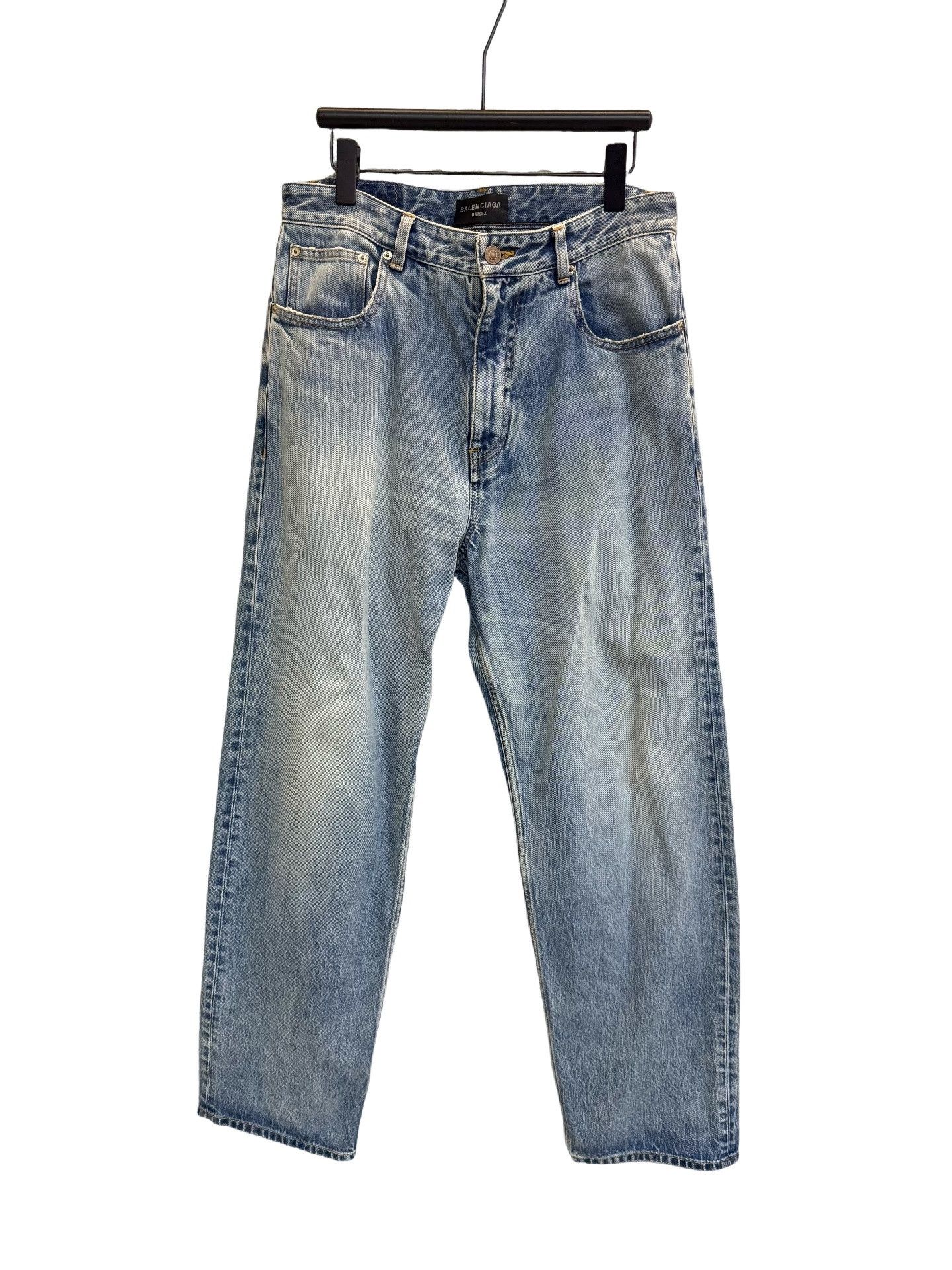 Balenciaga Balenciaga Washed Denim Jeans Size 32 Size US 32 / EU 48 - 1 Thumbnail