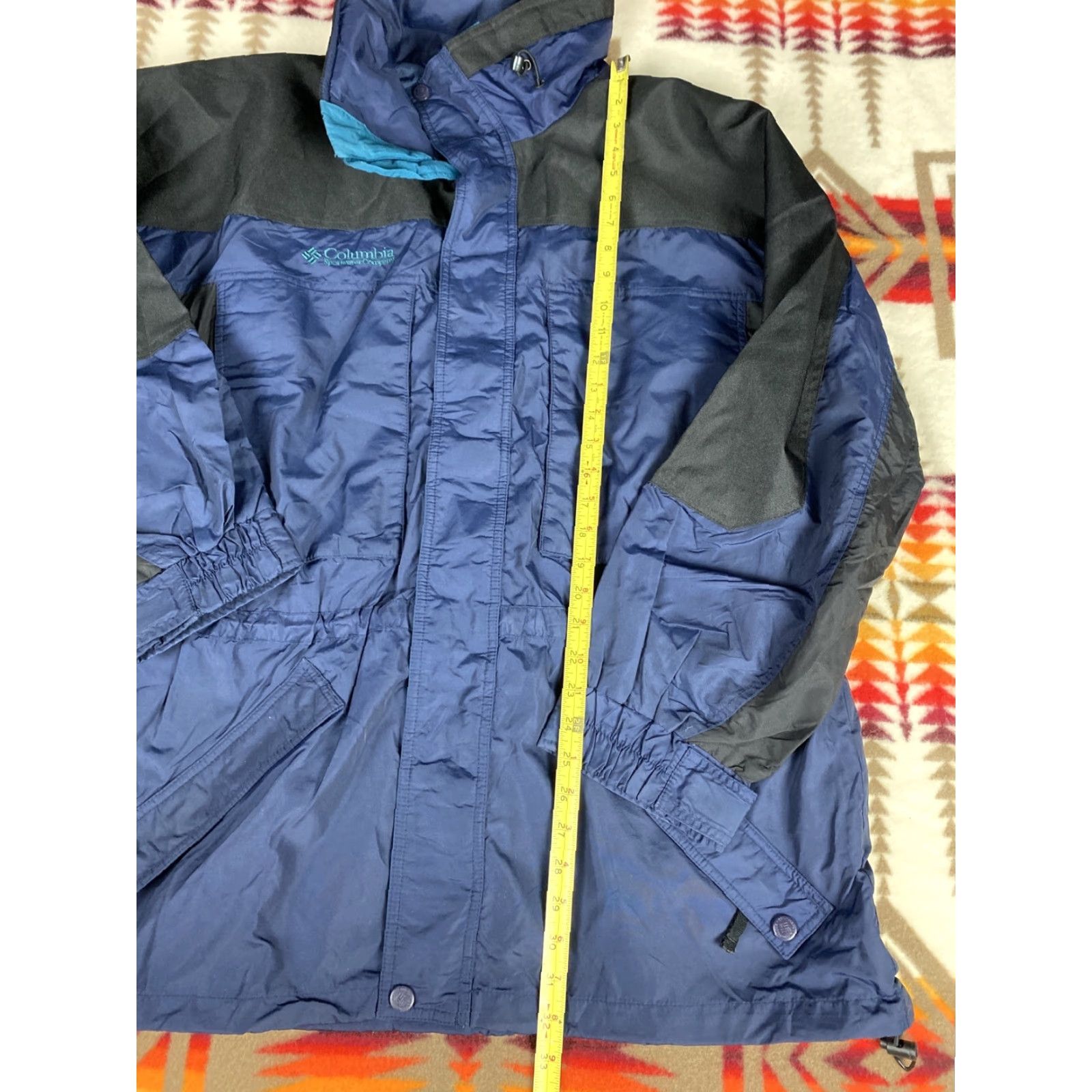 Vintage VINTAGE Columbia West Ridge Parka Jacket Mens L Black Blue 90s Parka Mens Vicinity? Size US L / EU 52-54 / 3 - 4 Thumbnail