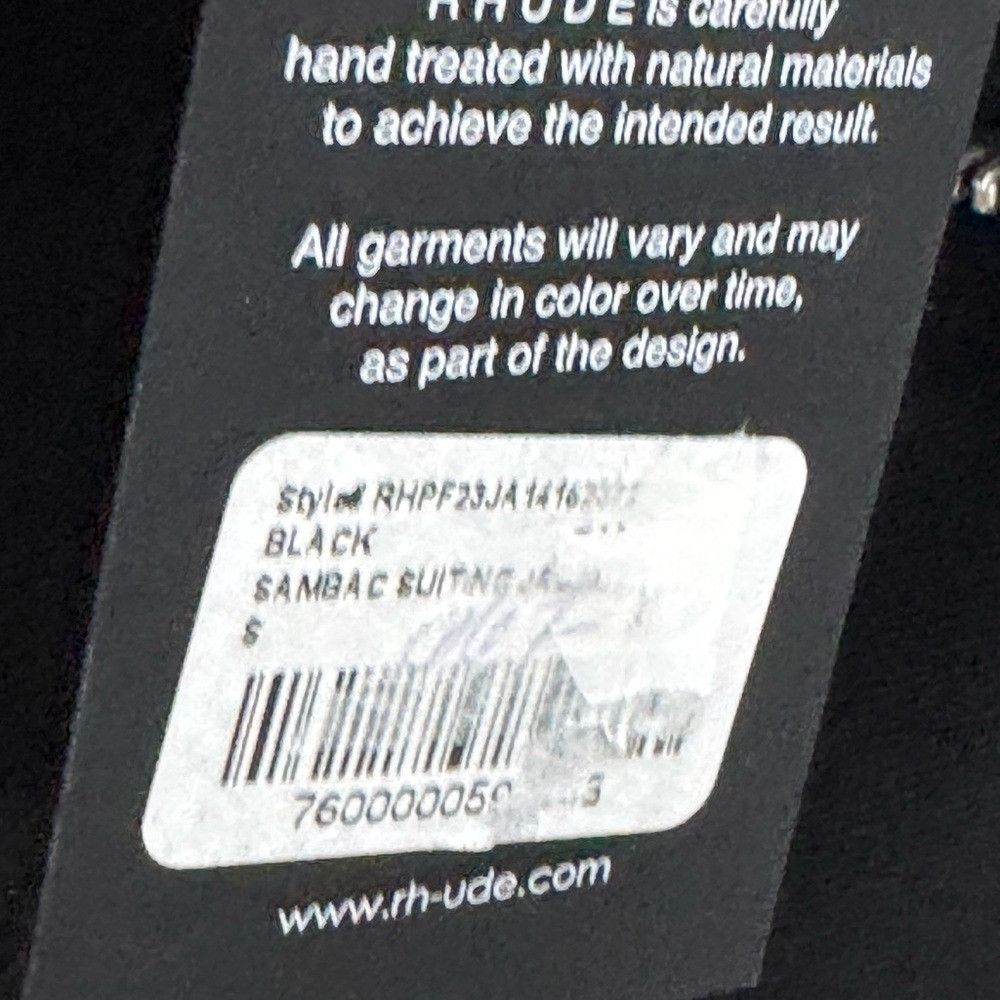 Rhude Rhude Sambac Suiting Jacket Bomber Black Men’s Size Small Size US S / EU 44-46 / 1 - 4 Thumbnail