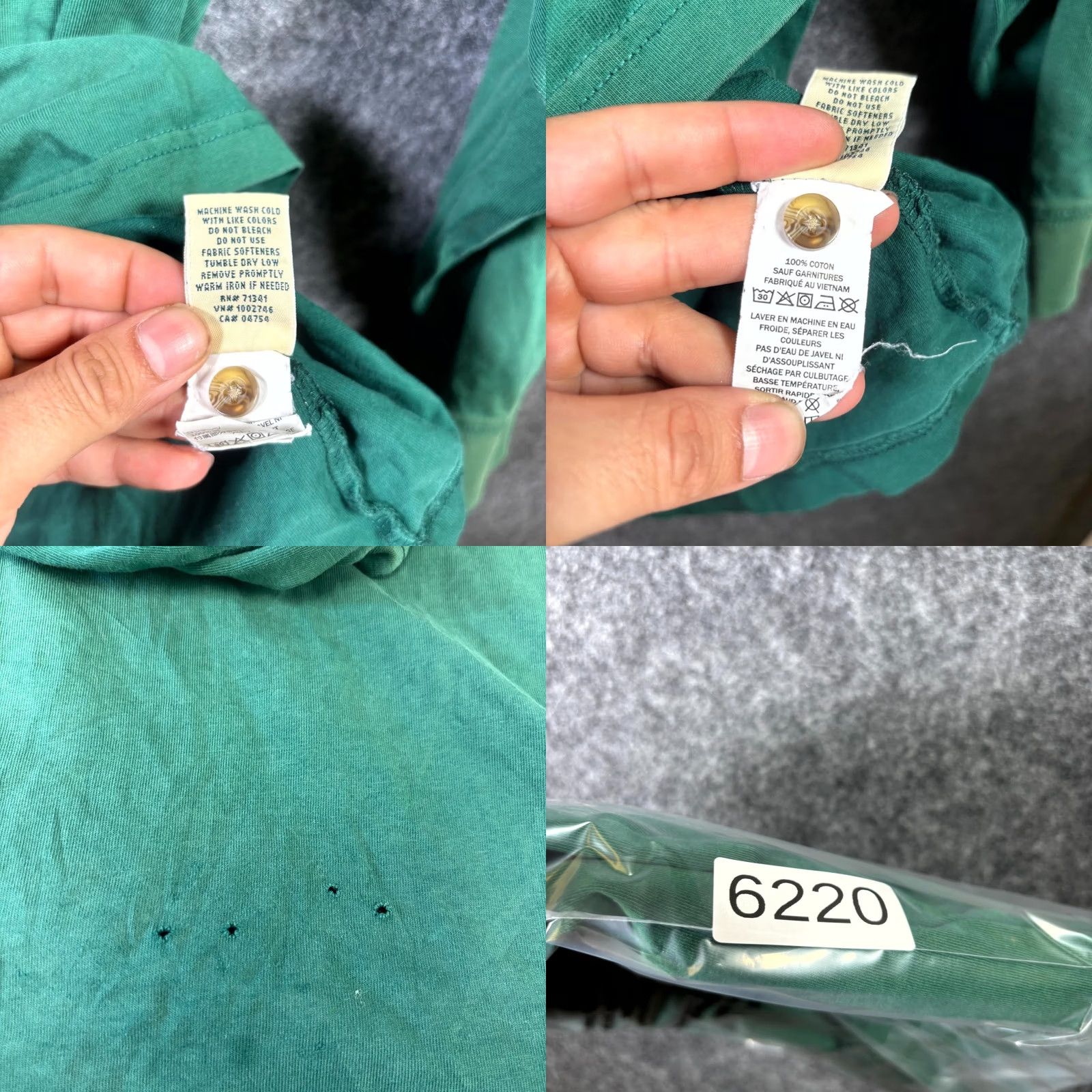 Vintage L.L. Bean T-Shirt Men's XL Green Cotton Henley Casual Button Outdoor Size US XL / EU 56 / 4 - 8 Thumbnail