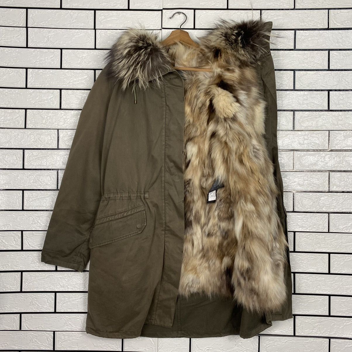 Yves Salomon 🔥PARKA JACKET DESIGN FUR BLANKET ARMY YVES SALOMON Size XS / US 0-2 / IT 36-38 - 13 Thumbnail