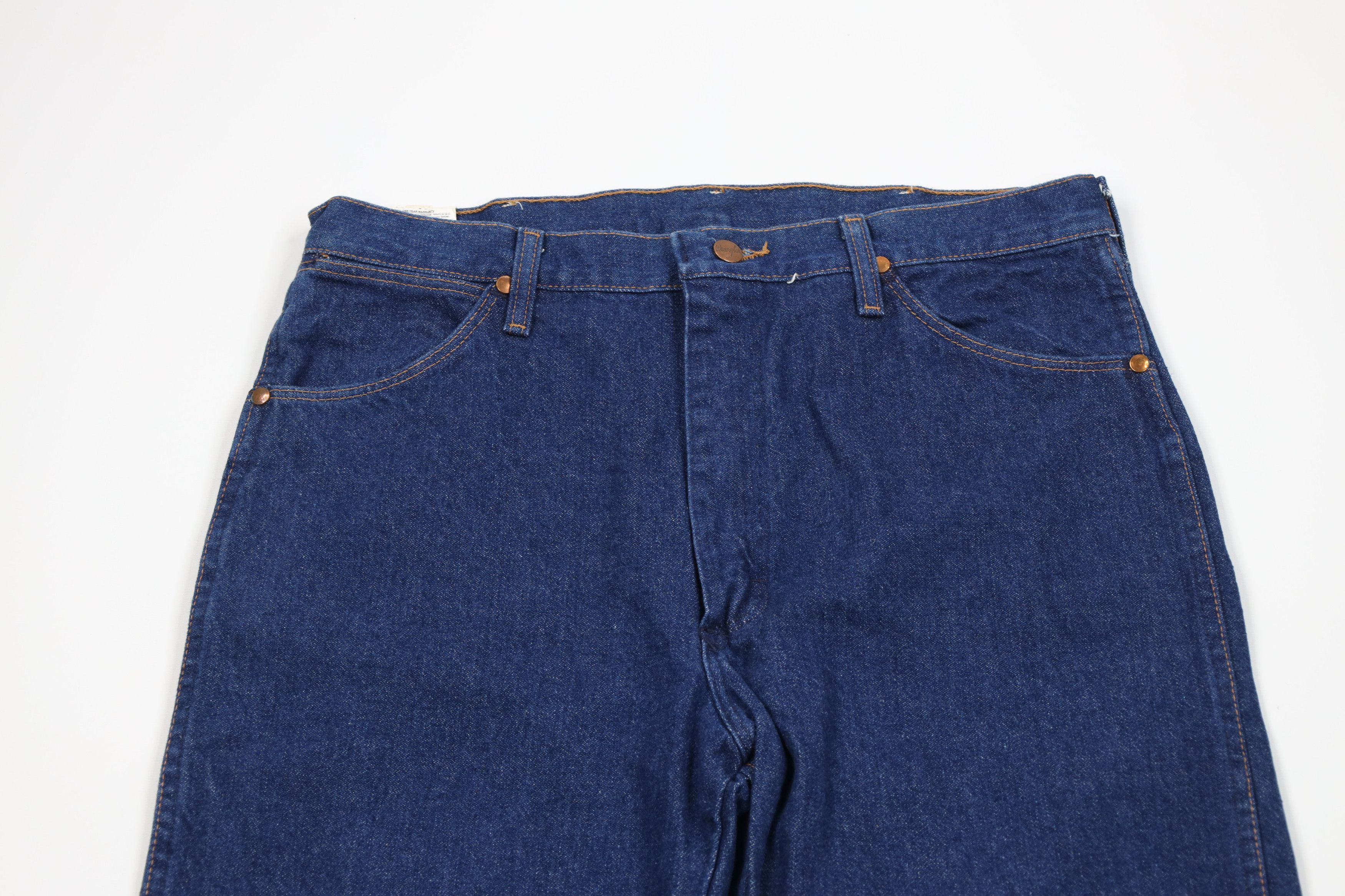 Wrangler Deadstock Vintage 90s Wrangler Fit Western Denim Jeans USA Size US 34 / EU 50 - 2 Thumbnail