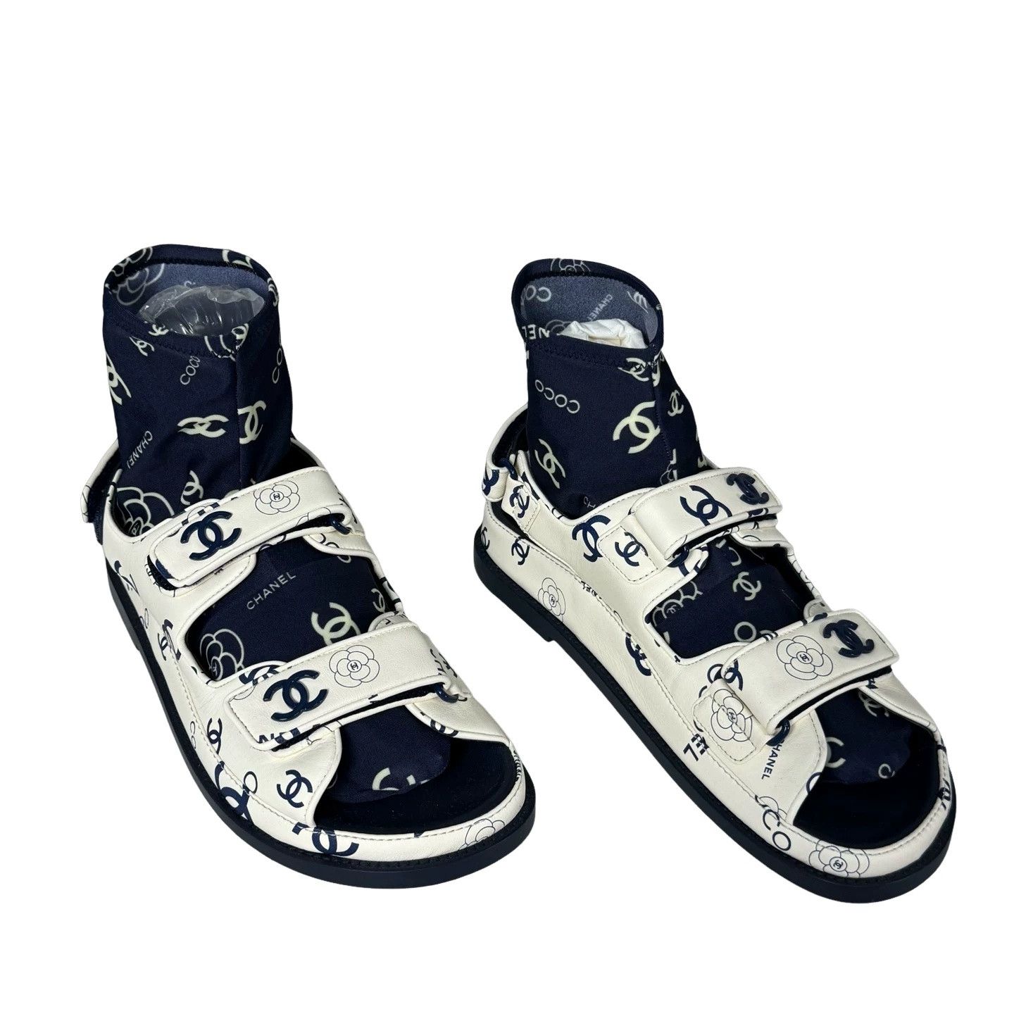 Chanel Chanel Logo Strap Sandals Size 39 Size US 9 / IT 39 - 1 Thumbnail