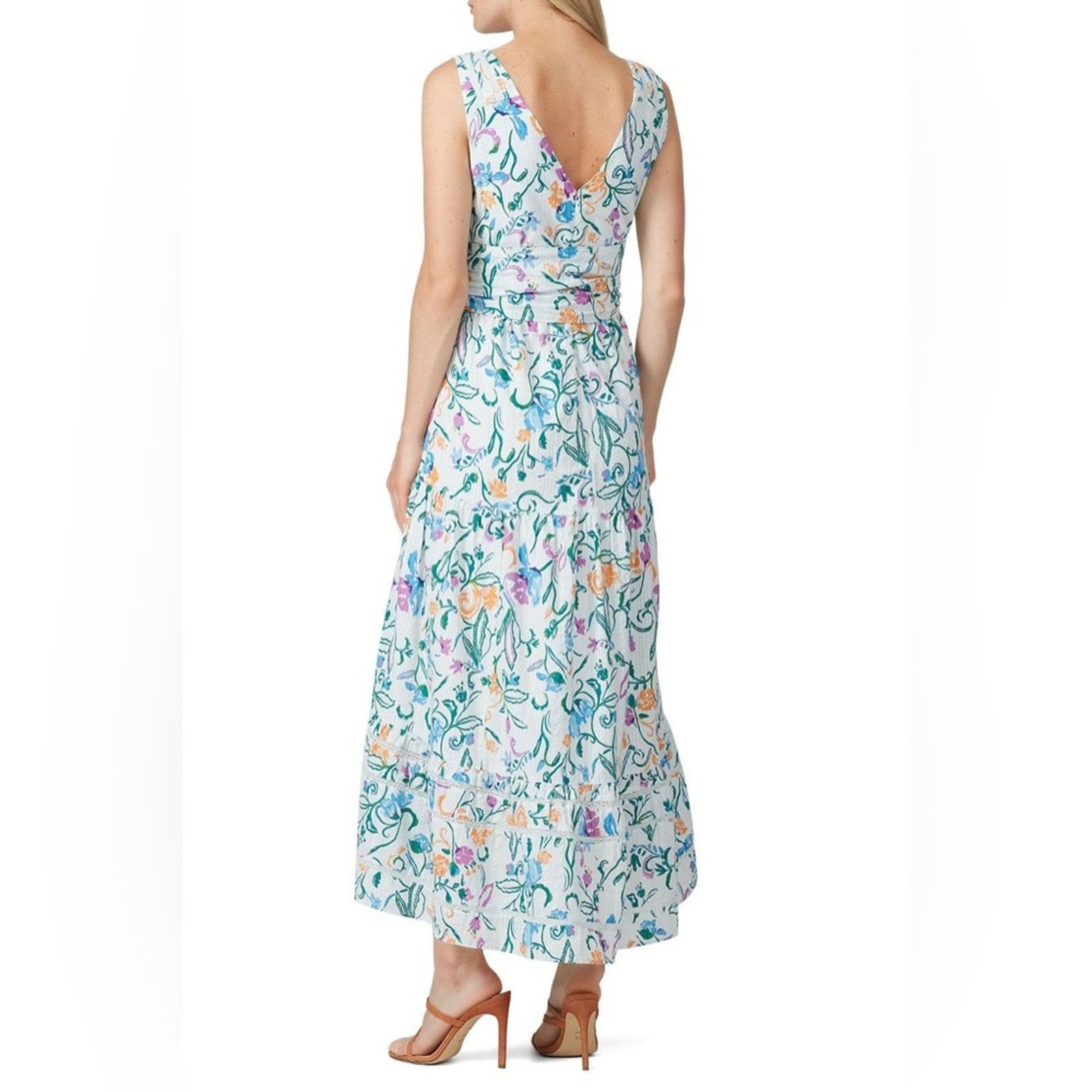 Tanya Taylor Tanya Taylor Size 6 Floral Cotton Neves Dress Sleeveless Size M / US 6-8 / IT 42-44 - 2 Thumbnail