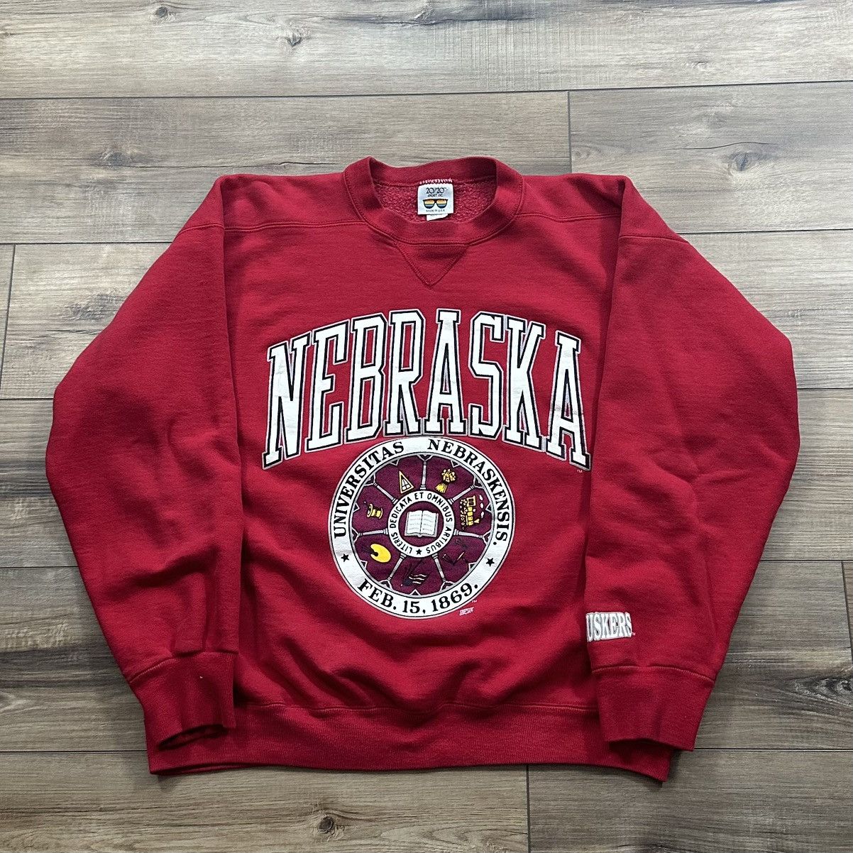 Other Vintage 90s Nebraska Huskers Made in USA Crewneck Pullover Size US XL / EU 56 / 4 - 1 Thumbnail