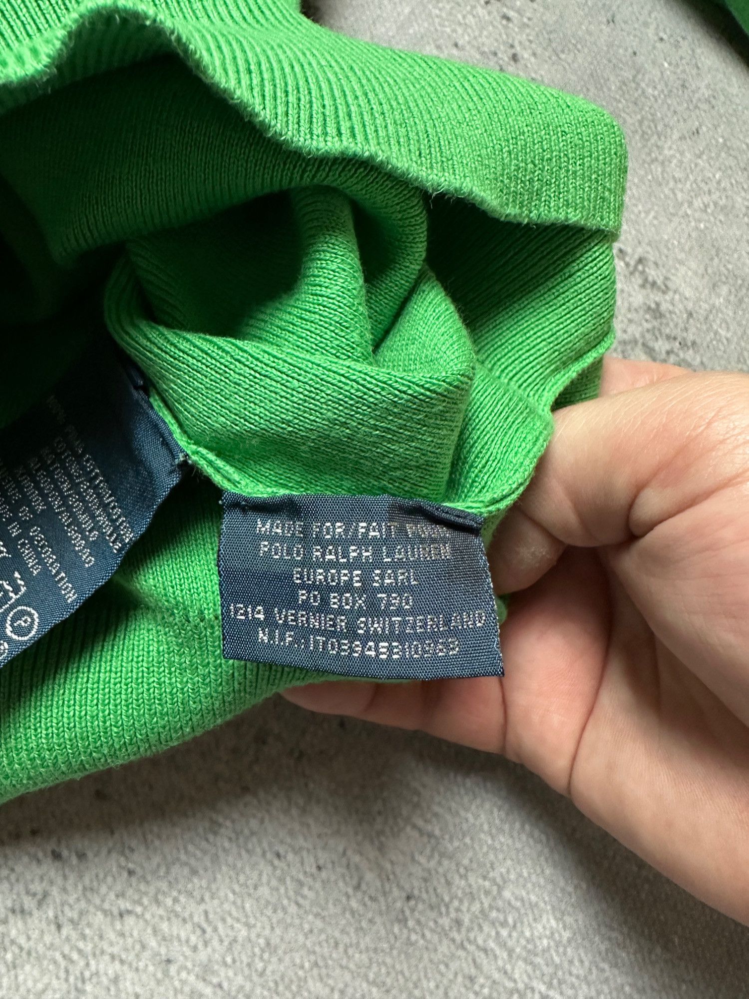 Polo Ralph Lauren Polo Ralph Lauren Green V-Neck y2k Sweater Purple Pony 90s Size US L / EU 52-54 / 3 - 10 Thumbnail