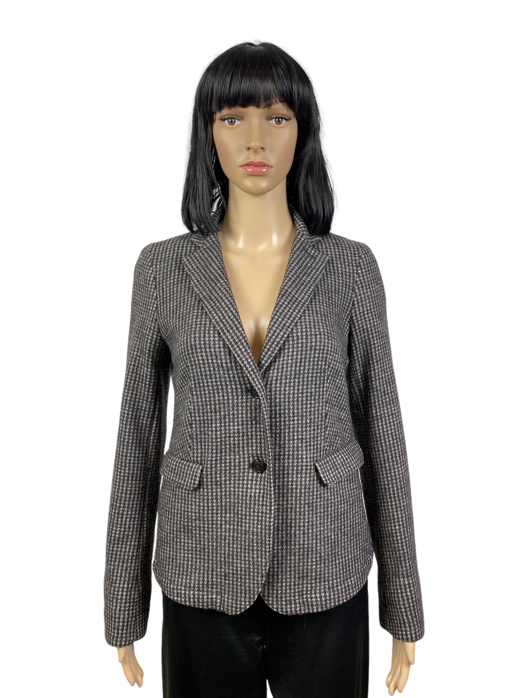 Weekend Max Mara Weekend Max Mara Wool Hahnentritt Blazer Jacket size US 6 Size M / US 6-8 / IT 42-44 - 1 Thumbnail