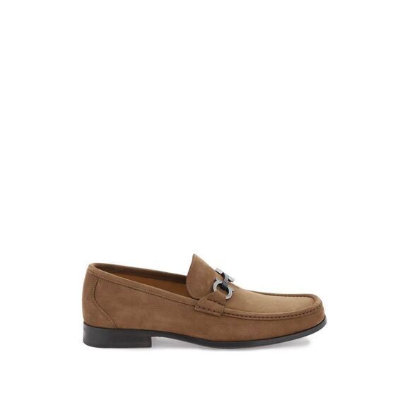 Salvatore Ferragamo Nabuk Gancini Loafers Size US 7.5 / EU 40-41 - 1 Thumbnail