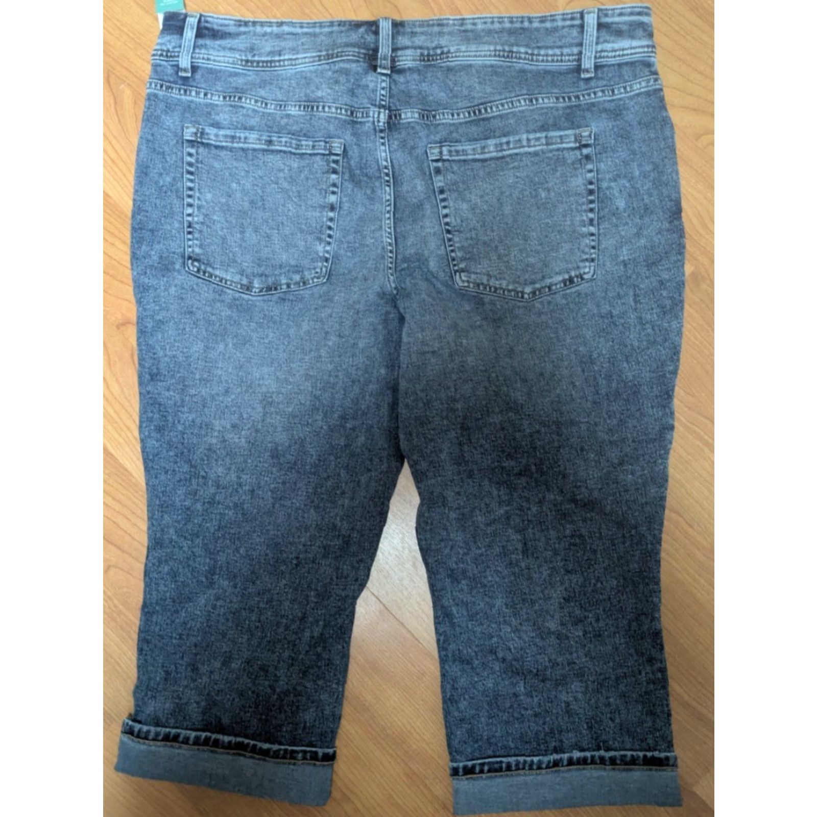 Vintage Maurice’s Skinny Capris Jeans 22W Plus Medium Wash Blue 5-Pocket Stretch NWT Womens Size ONE SIZE - 3 Thumbnail