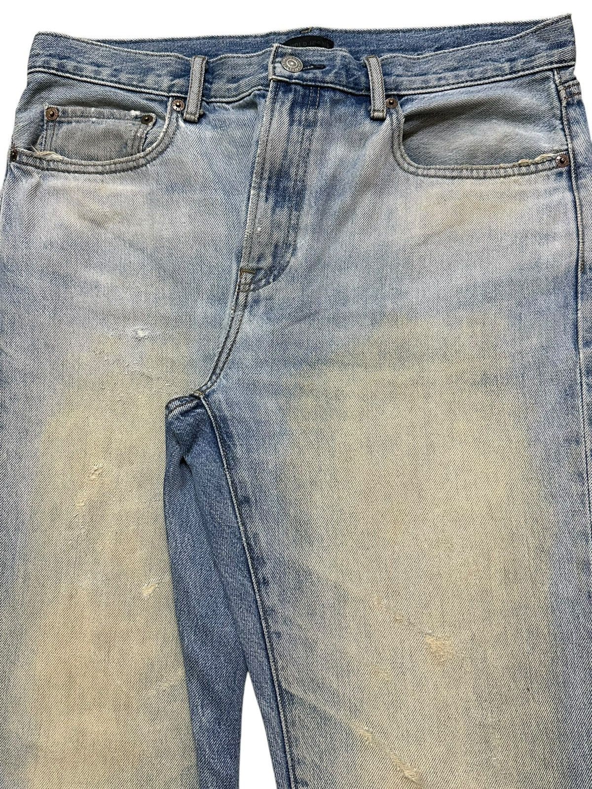 Uniqlo Vintage Y2K Japanese Uniqlo Mud Wash Faded Distress Straight Size US 32 / EU 48 - 4 Thumbnail