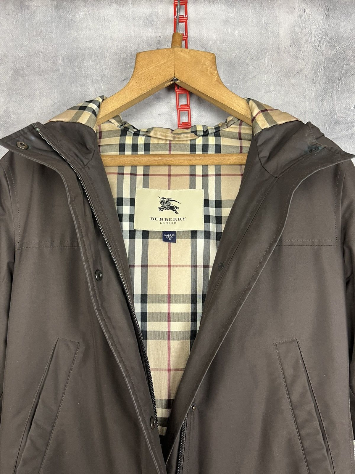 Burberry Burberry Nova Check Women’s Brown Parka Jacket Size S Size S / US 4 / IT 40 - 3 Thumbnail
