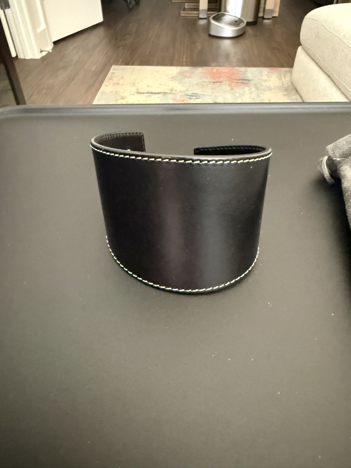Tom Ford Tom Ford Leather Padlock Cuff Bracelet Size ONE SIZE - 3 Thumbnail