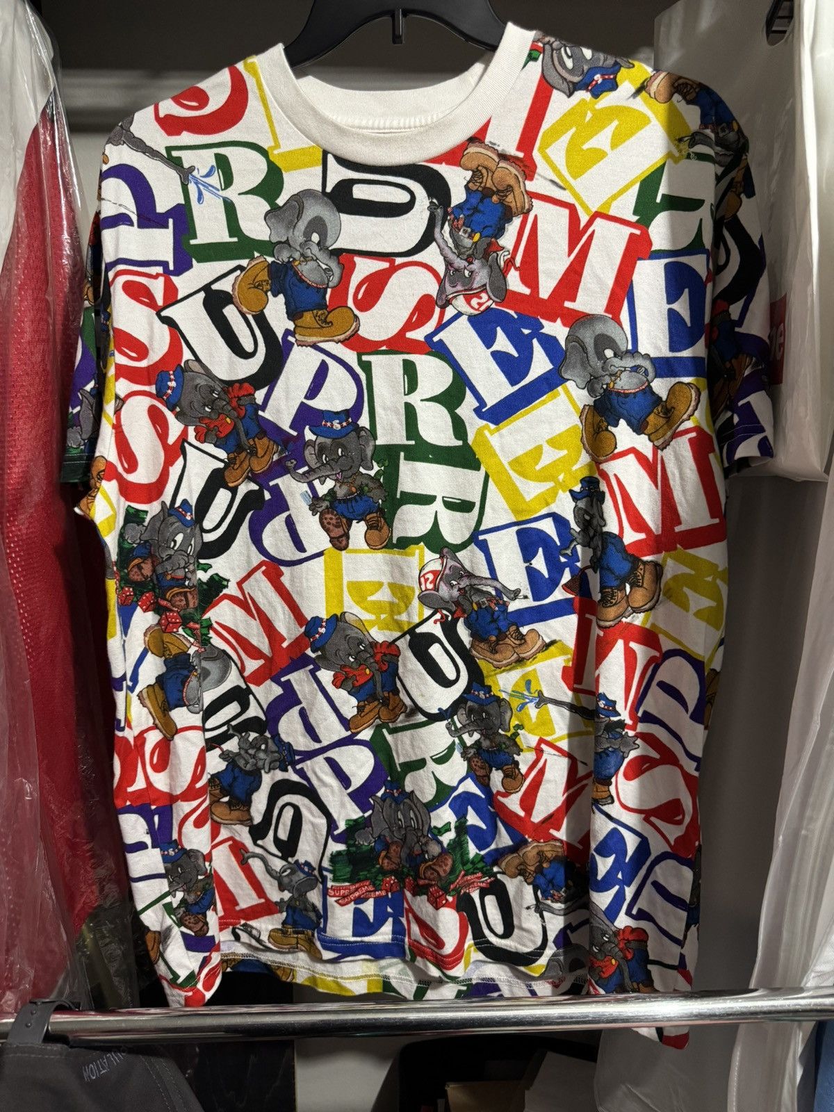 Supreme Supreme Elephant S/S Top Multicolor Large Size US L / EU 52-54 / 3 - 1 Thumbnail