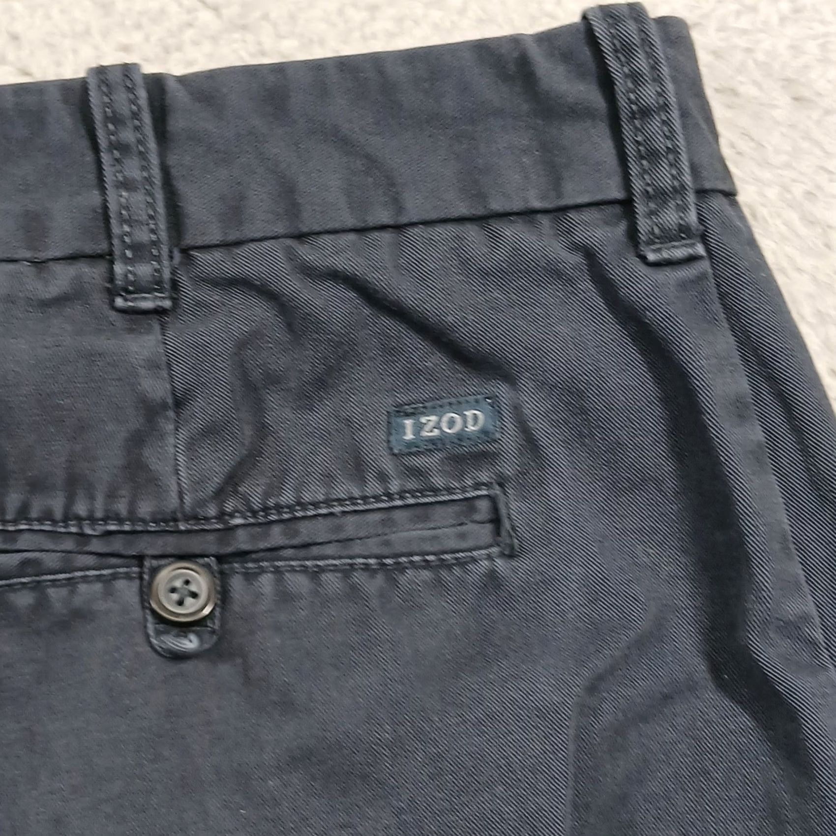 Izod IZOD Saltwater Straight Fit Blue Chino Pants Men's 38x30 100% Cotton EUC Size US 38 / EU 54 - 5 Thumbnail