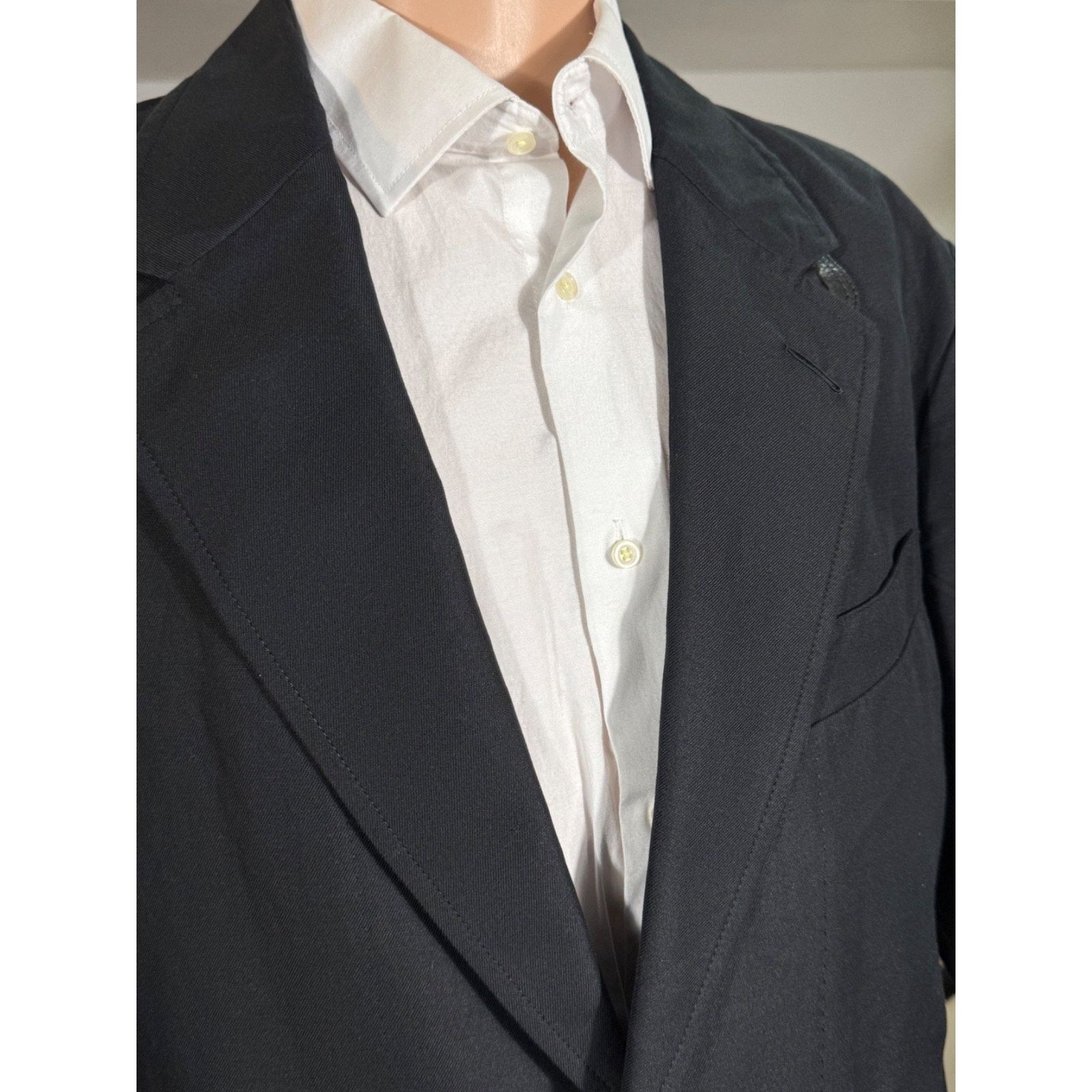 Tom Ford Tom Ford Black LInen Silk Leather Unstructured Blazer 56 46 Size 44R - 11 Thumbnail
