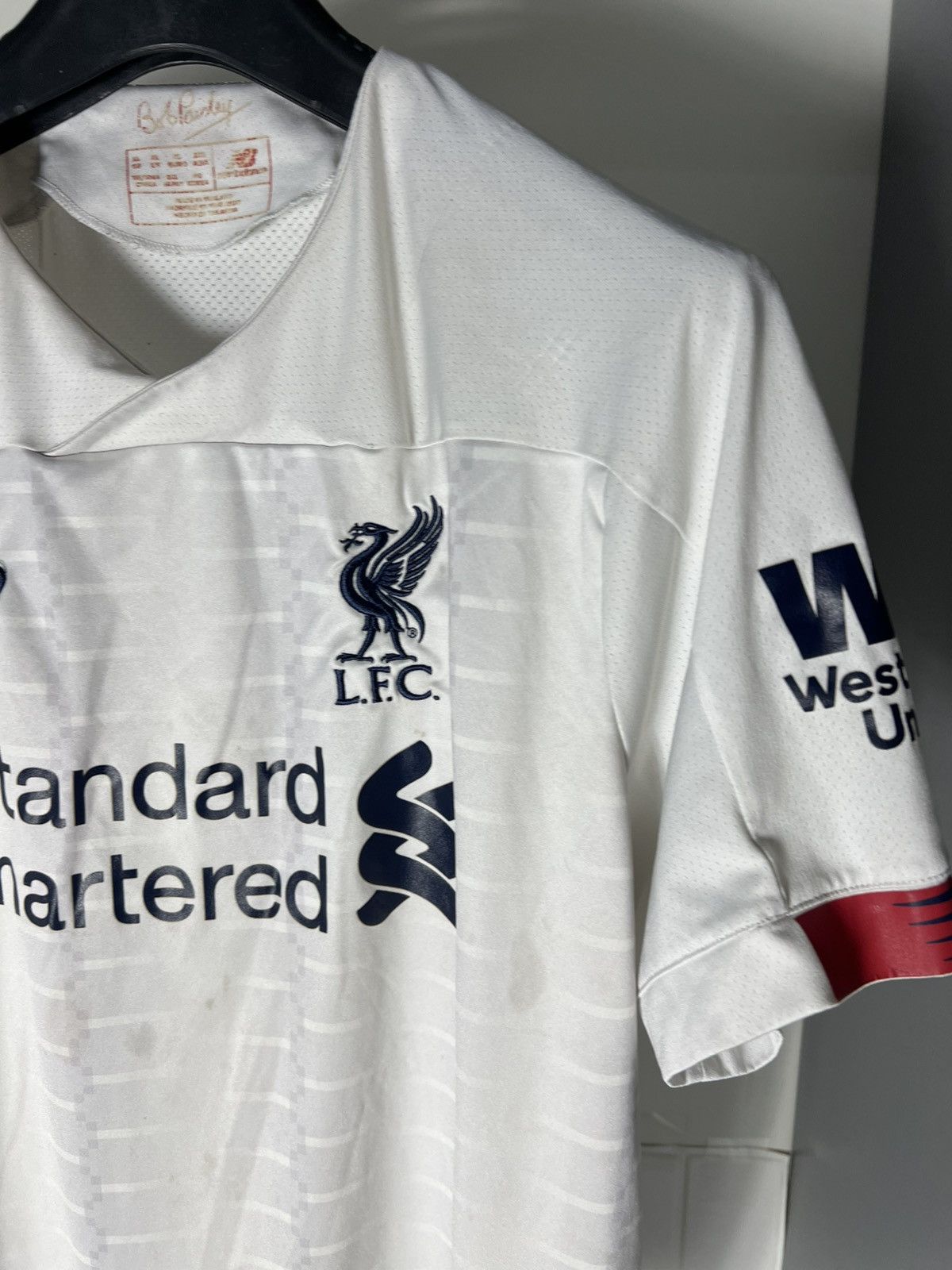 New Balance × Vintage VERY RARE NEW BALANCE FC LIVERPOOL ENGLAND SOCCER JERSEY Y2K Size US XL / EU 56 / 4 - 3 Thumbnail