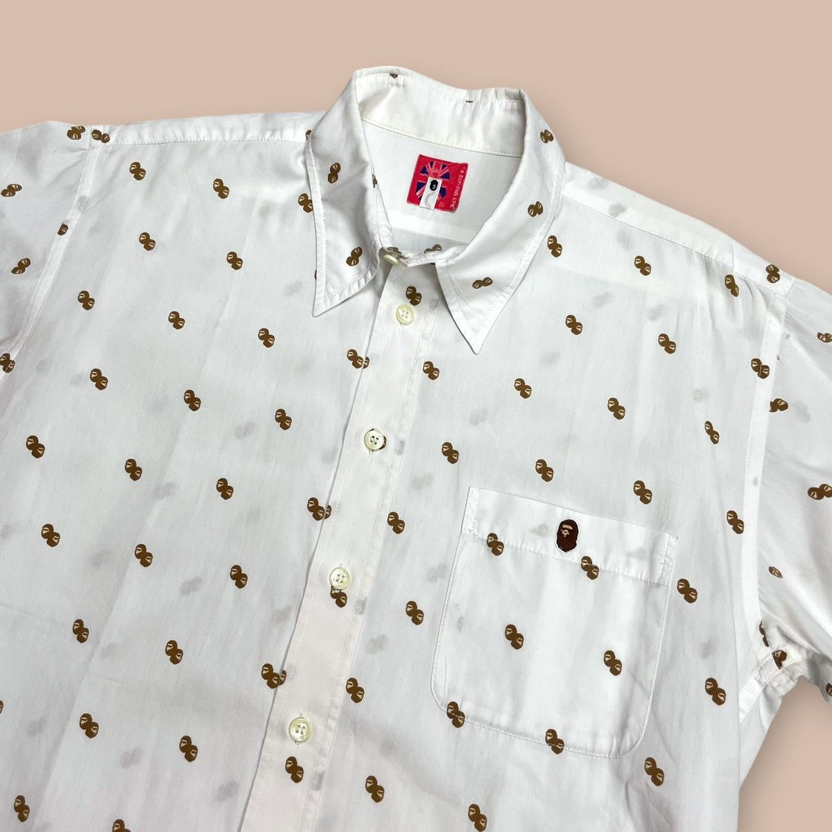 Bape OG2000's Bape Double Ape Head Button-up shirt Size US M / EU 48-50 / 2 - 3 Thumbnail