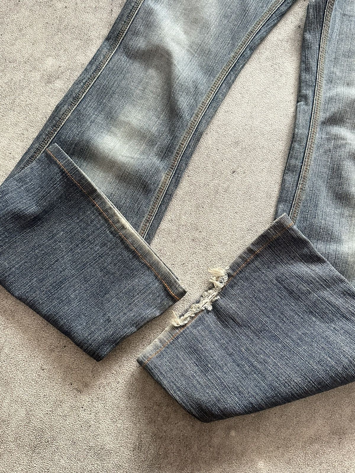 Tornado Mart 90s Japanese Brappers Flared Washed Denim Jeans Lgb Size US 29 - 4 Thumbnail
