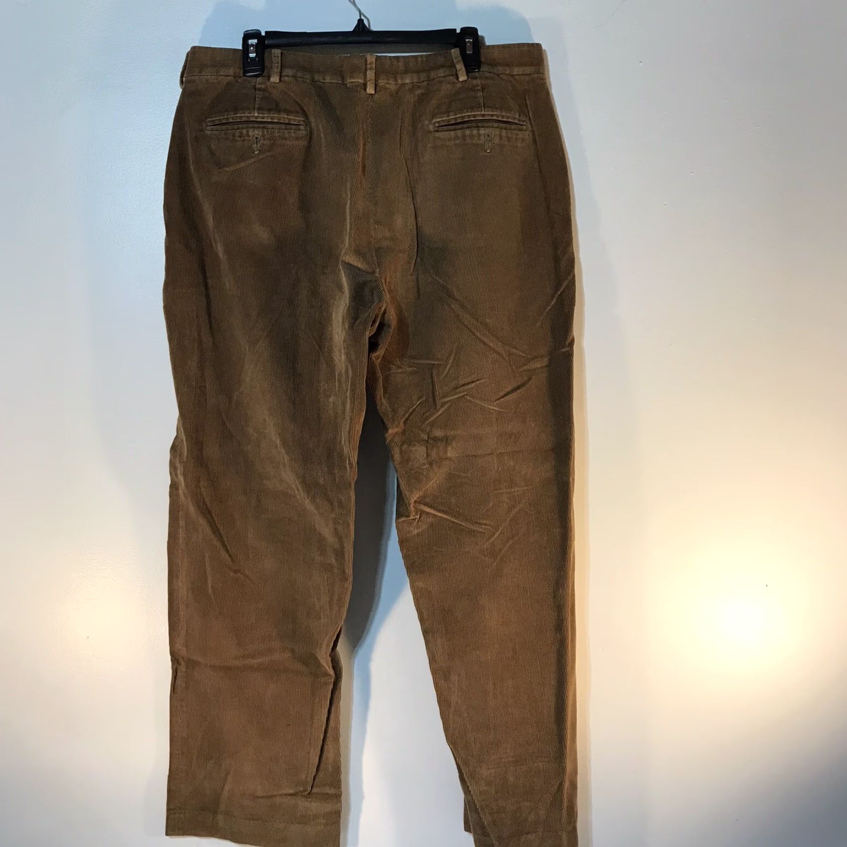 Lands' End Lands End Men's Brown Corduroy Pants Size 38 Straight Leg Dress Casual Fall Winter Size US 38 / EU 54 - 2 Thumbnail