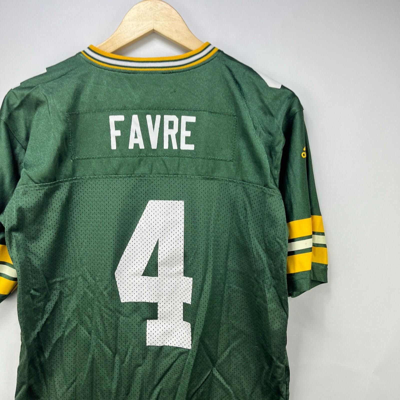 Adidas Vintage Green Bay Packers Adidas Jersey Favre #4 Youth XL Size ONE SIZE - 8 Thumbnail