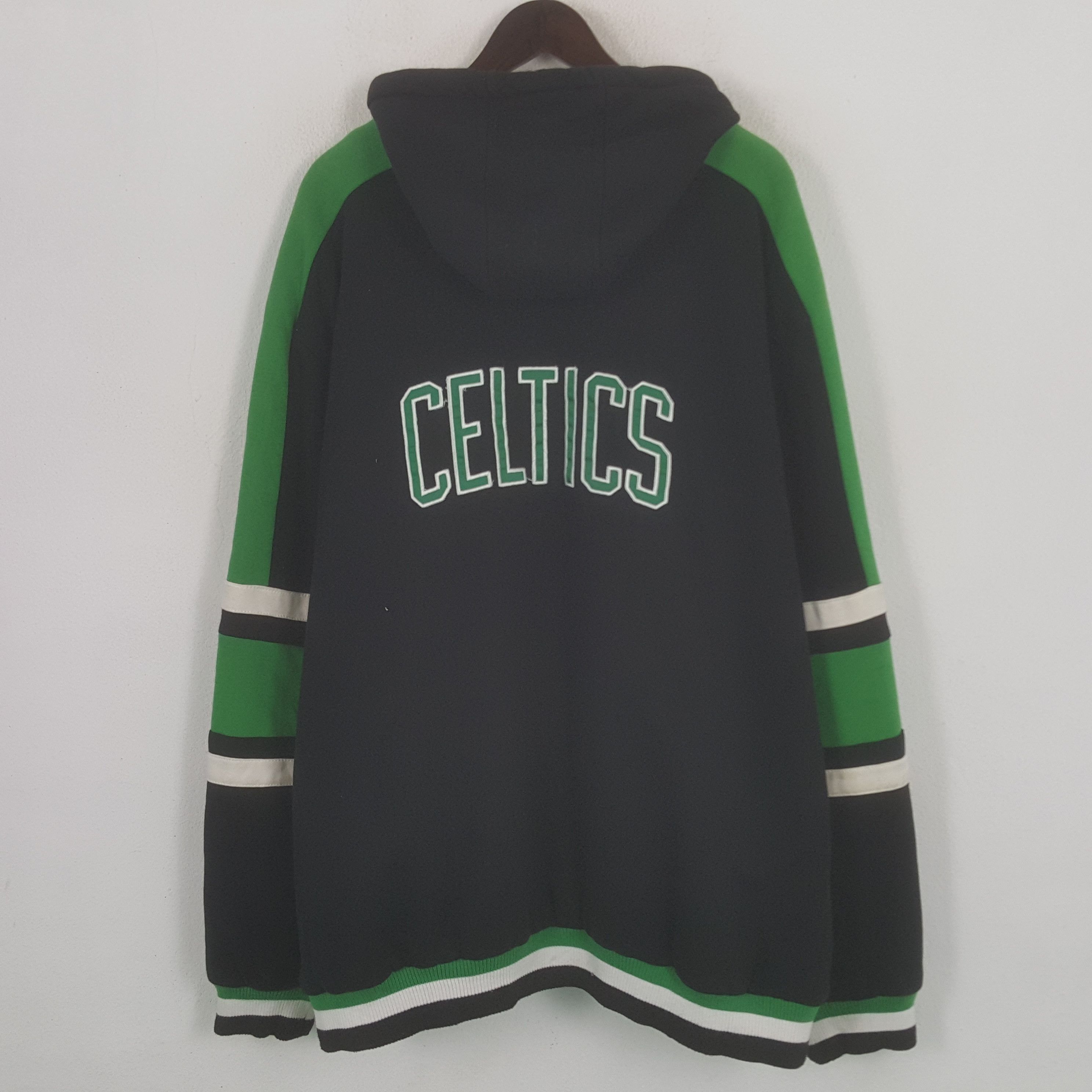 image of Boston Celtics x Vintage Celtics Sweatshirt Hoodies in Black, Men's (Size 2XL)