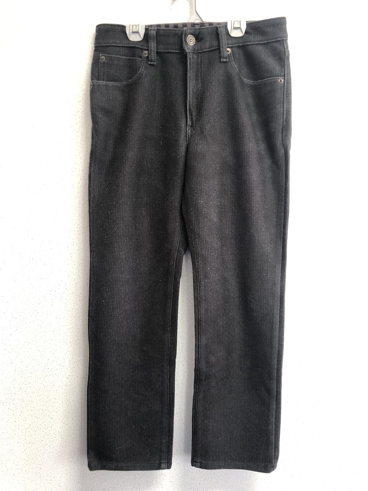 image of Edwin Wild Fire Checkered Jeans in Dark Green Check, Men's (Size 30)