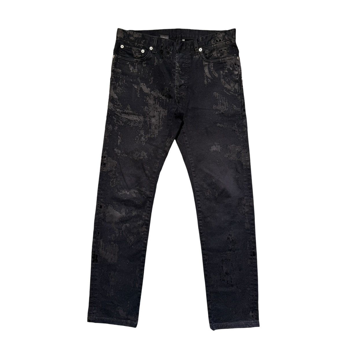 Dior Runway crackle painted denim Size US 30 / EU 46 - 1 Thumbnail