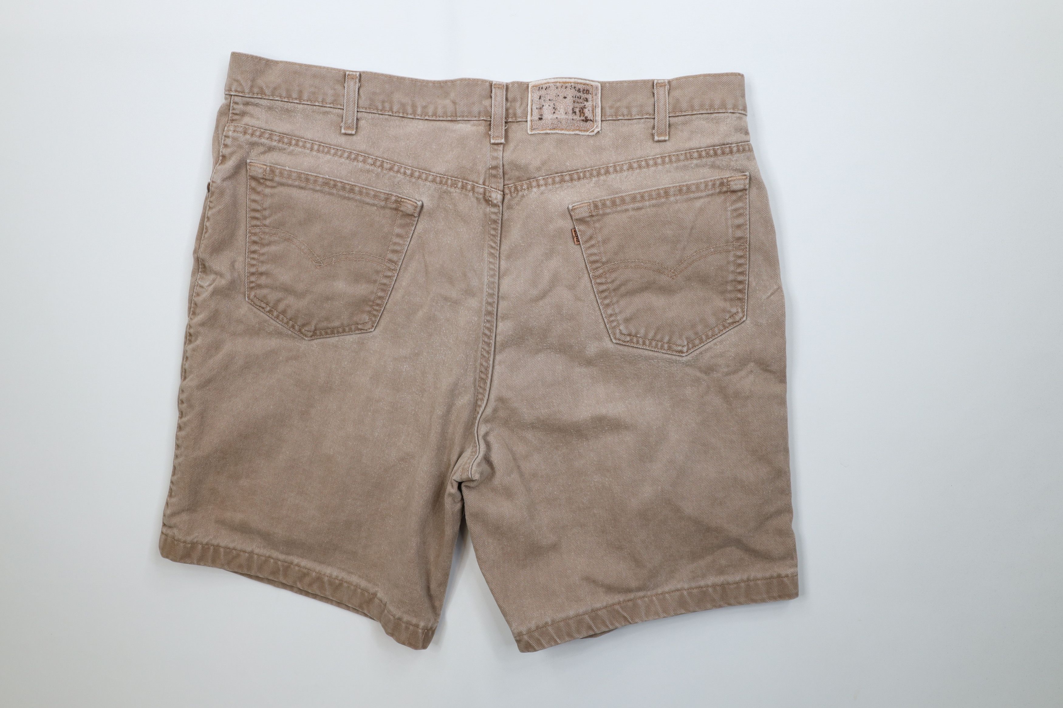 Levi's Vintage 90s Levis Loose Denim Jean Shorts Brown Cotton USA Size US 42 / EU 58 - 10 Thumbnail