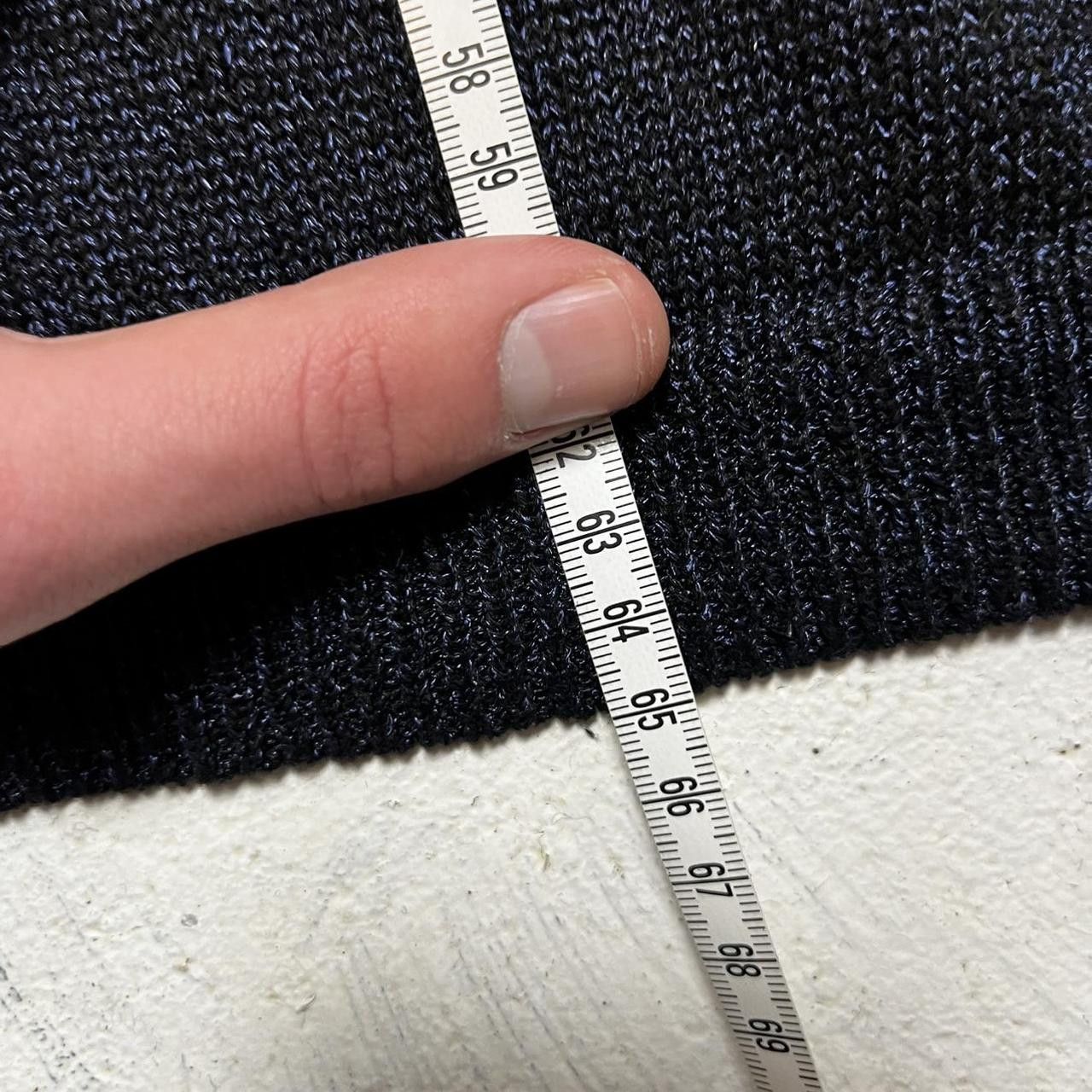 Massimo Dutti Dark navy knitted shoulder less top Size M / US 6-8 / IT 42-44 - 3 Thumbnail