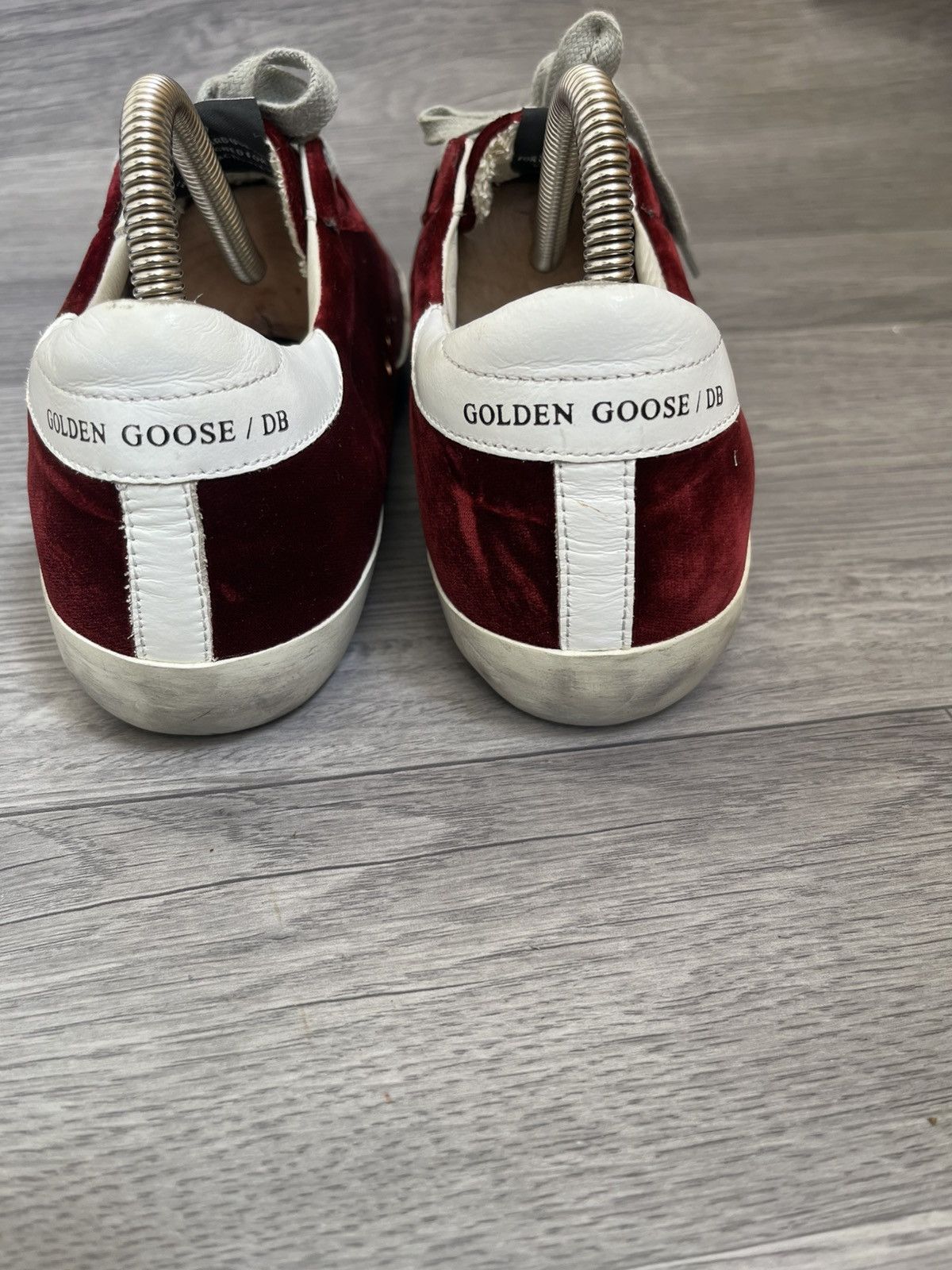 Golden Goose Golden goose velvet burgundy low top sneakers sz 38 Size US 8 / IT 38 - 5 Thumbnail