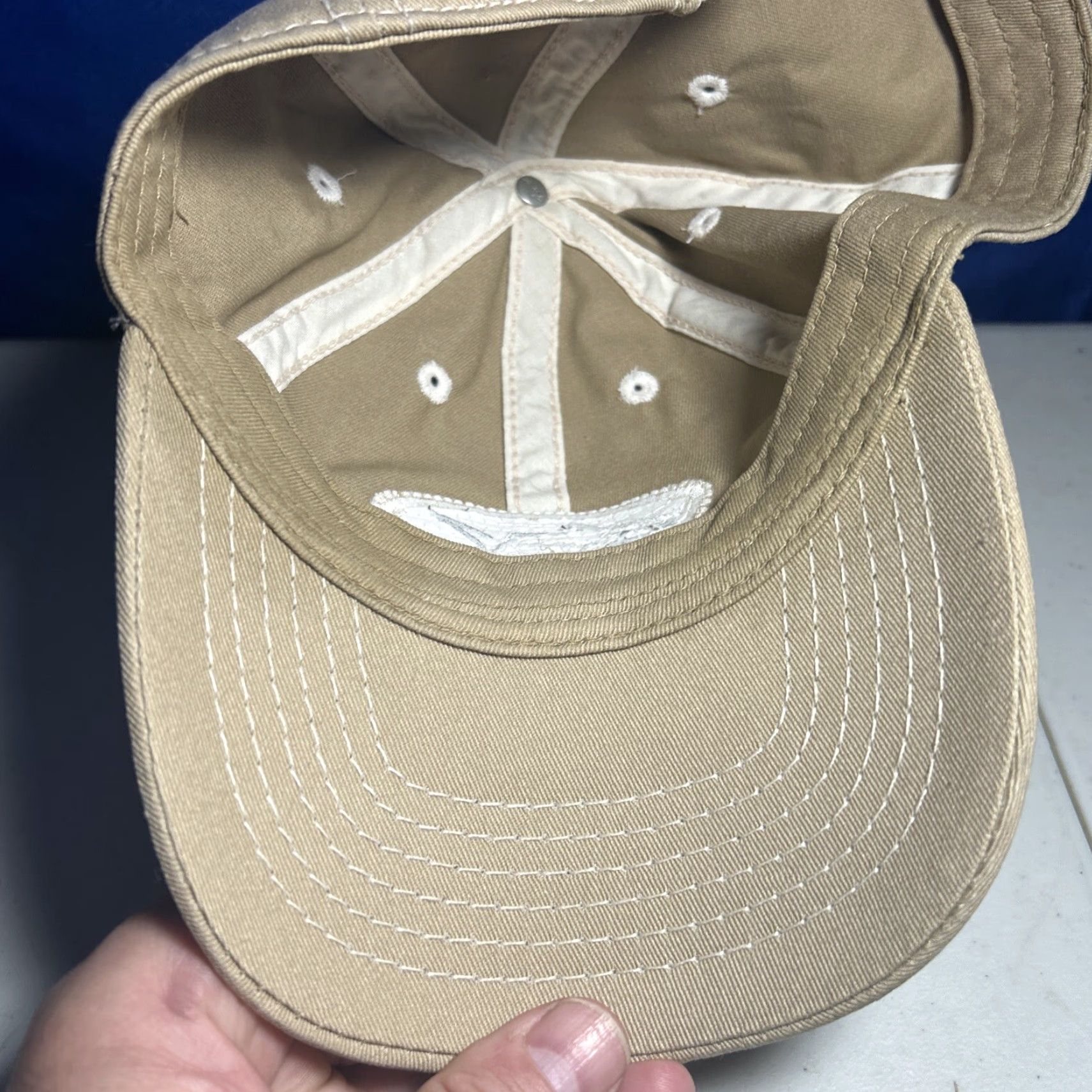 Vintage VINTAGE Greg Norman Hat Cap Khaki Adjustable Strap Baseball Cap Mens Cotton Khaki Logo Recreational Golf Size ONE SIZE - 6 Thumbnail