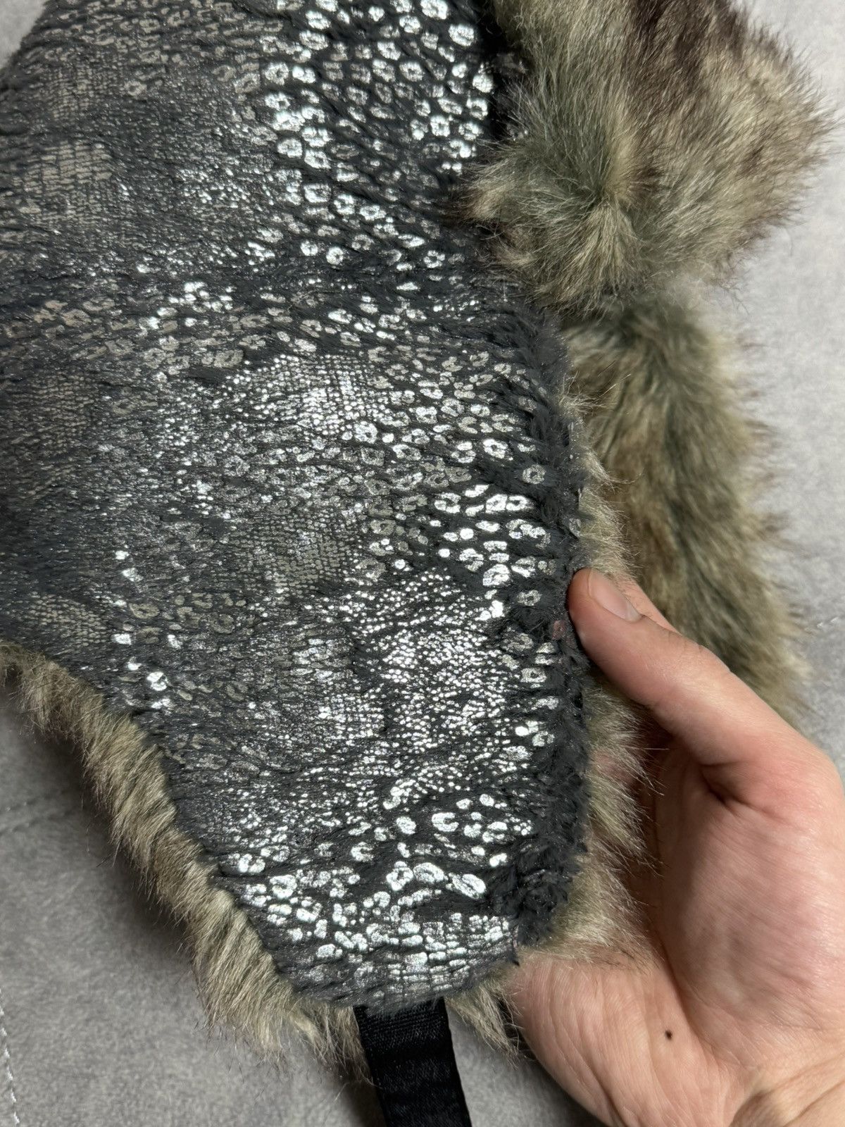 Hysteric Glamour × Vintage Vintage Hype Trapper Fur Y2K Fluffy Hat Ushanka Faux USA Size ONE SIZE - 4 Thumbnail