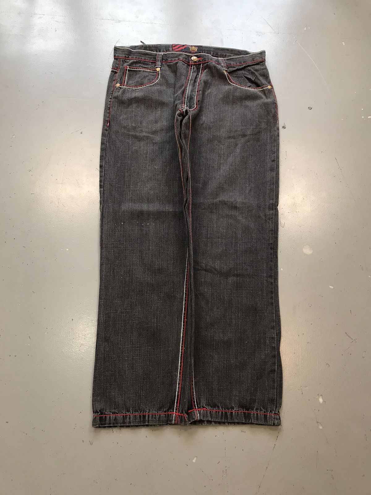 Vintage Vintage top shield collection embroidered straight fit denim Size US 38 / EU 54 - 2 Thumbnail