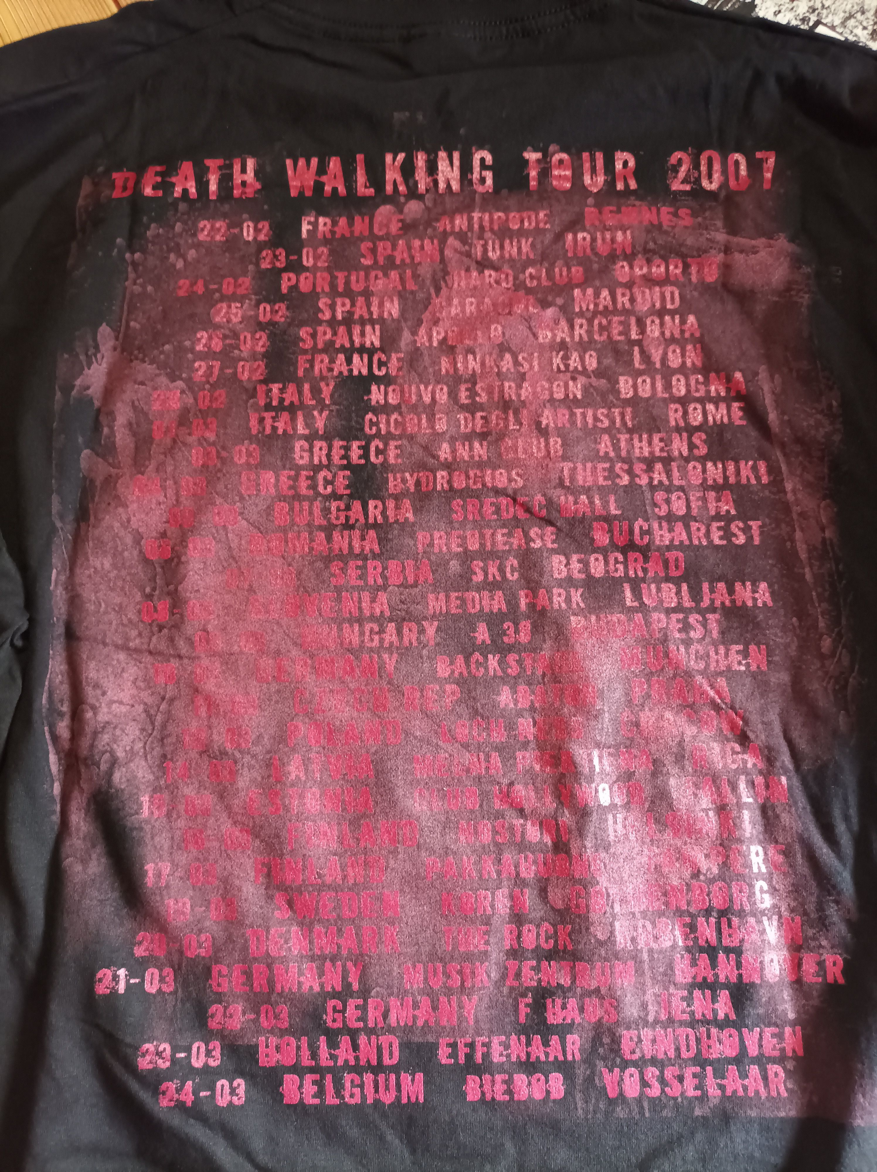 Band Tees Cannibal Corpse.death walking 2007 tour. Size US L / EU 52-54 / 3 - 3 Thumbnail