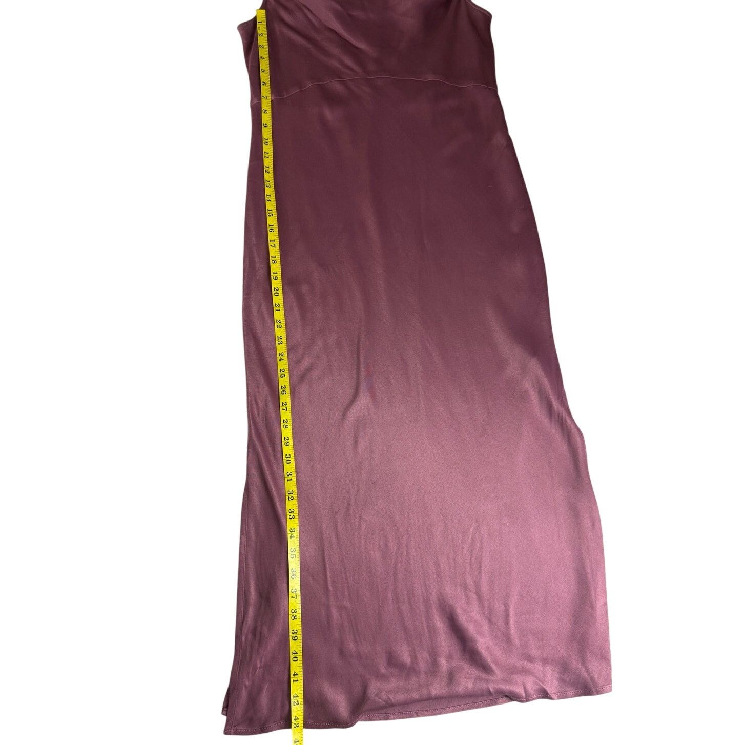 Anthropologie Anthropologie Elyse Plum Satin Slip Midi Dress - Size M Size M / US 6-8 / IT 42-44 - 7 Thumbnail