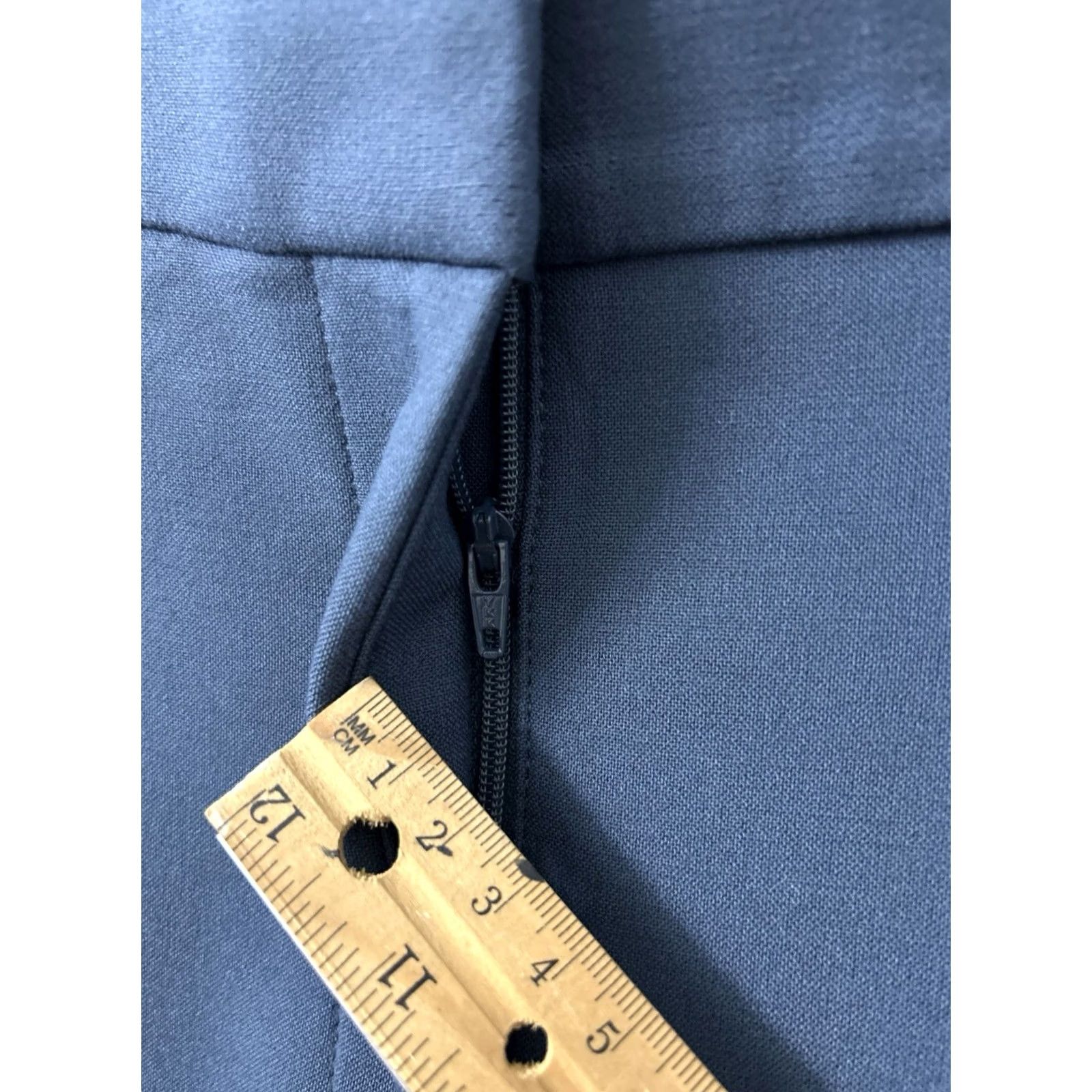 Ann Taylor Ann Taylor Pants Womens 18 Blue Straight Bi-stretch Workwear Dress Pants Zipper Button Pockets Size 40" / US 18 - 5 Thumbnail