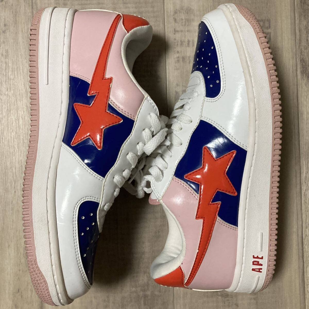 Bape × Nigo BAPESTA patent leather sneakers BAPE STA a bathing ape NIGO Size US 9.5 / EU 42-43 - 3 Thumbnail