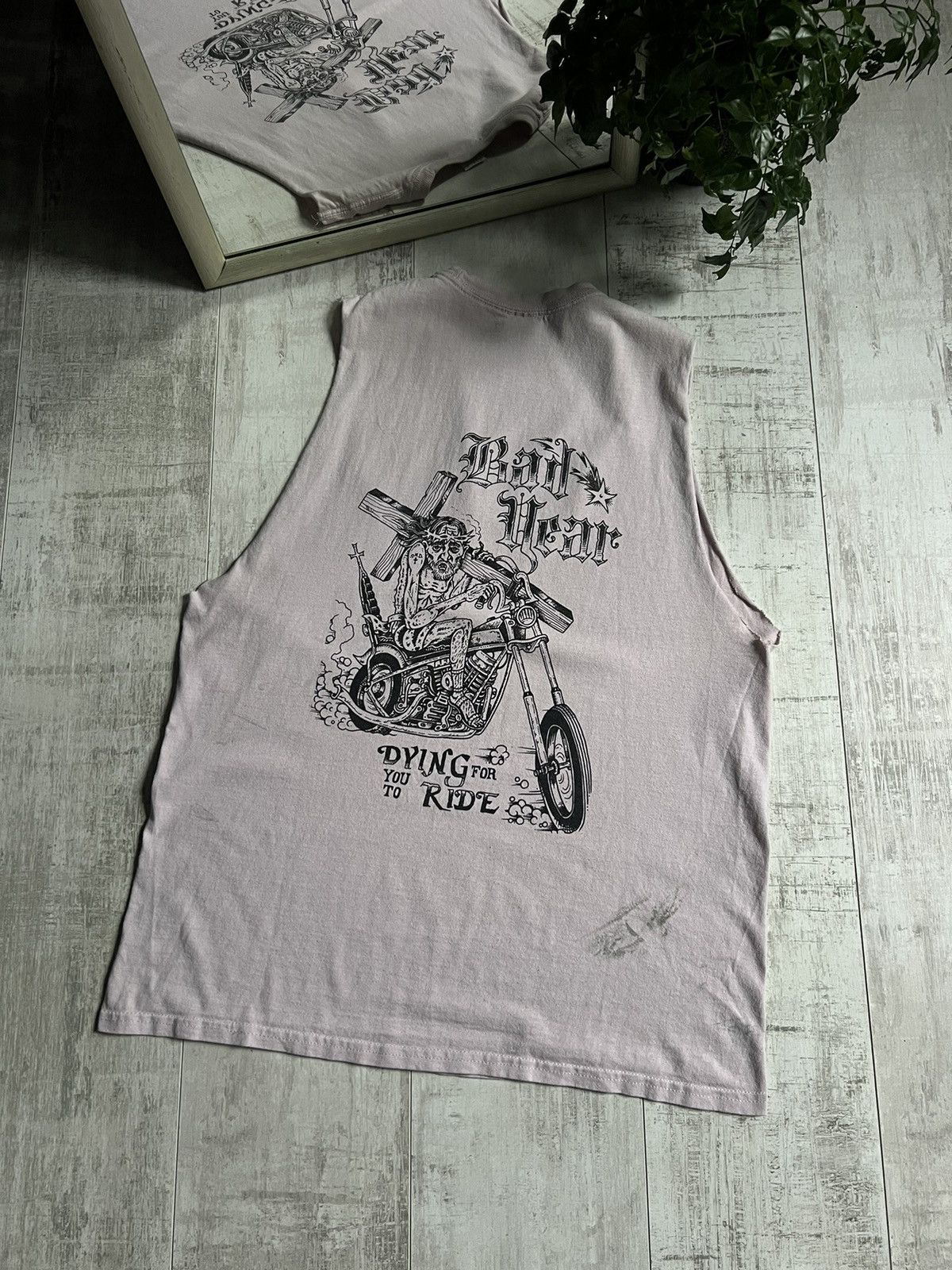 Vintage Vintage Bad Hear 00’s Jesus Shirt Tank Top Religion Ride Size US L / EU 52-54 / 3 - 1 Thumbnail