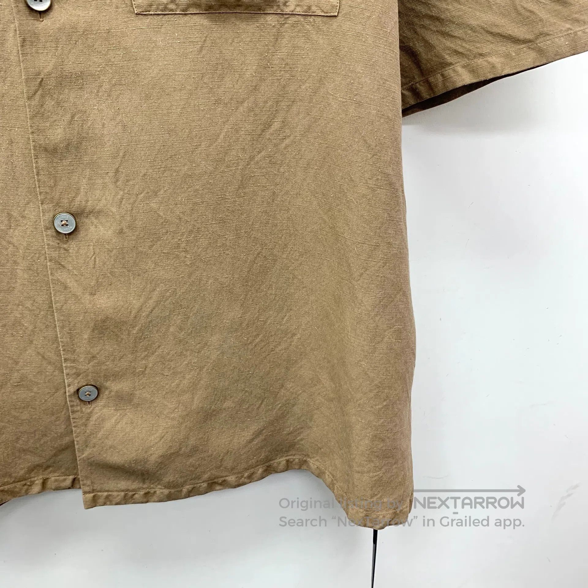 Louis Vuitton Louis Vuitton Brown Pocket Logo Embroidered Hemp Lapel Sin Size US XXL / EU 58 / 5 - 4 Thumbnail