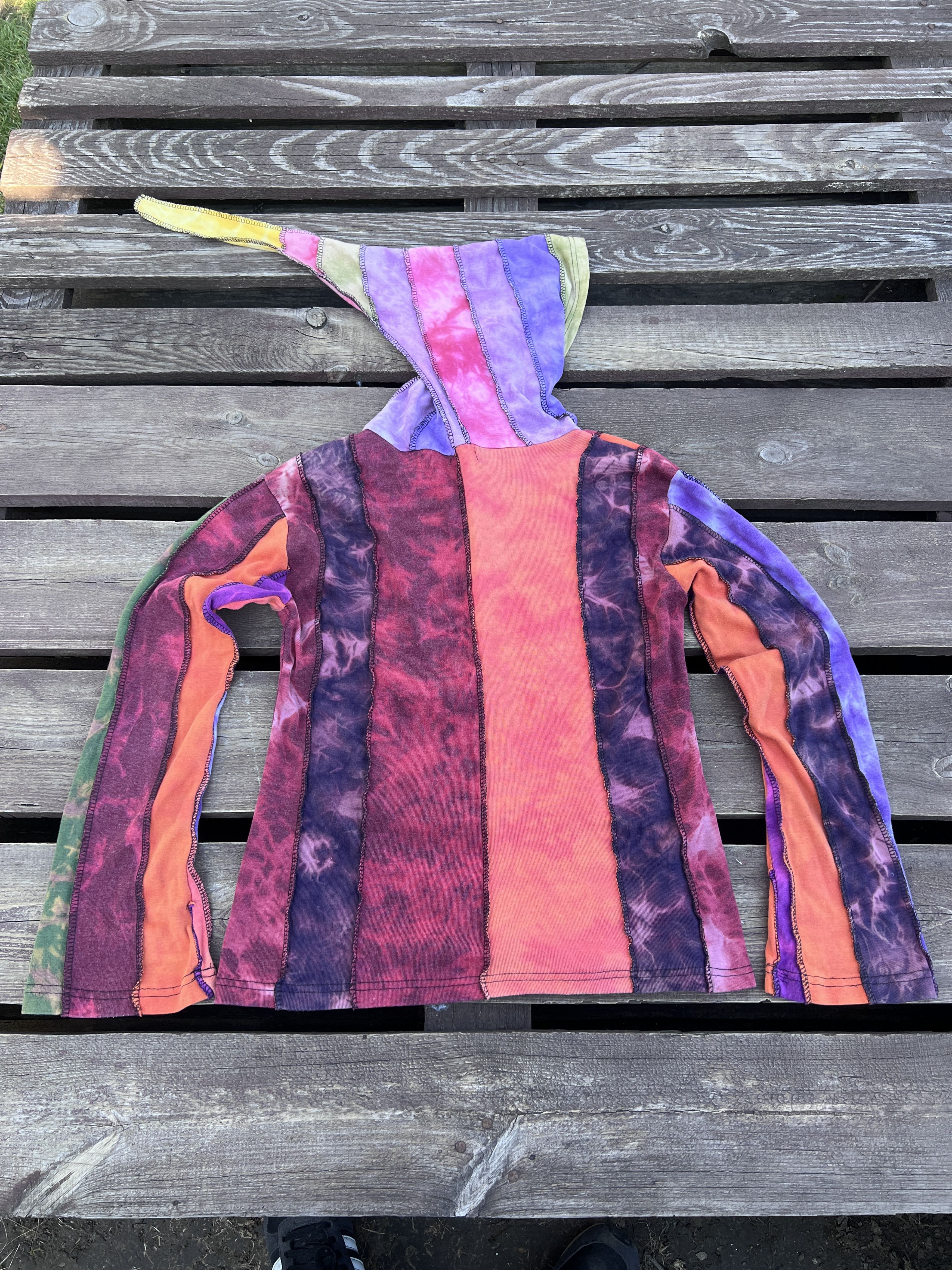Vintage Avant Garde Y2K Nepal Patchwork Zip Elf Hoodie Vintage Size US M / EU 48-50 / 2 - 2 Thumbnail